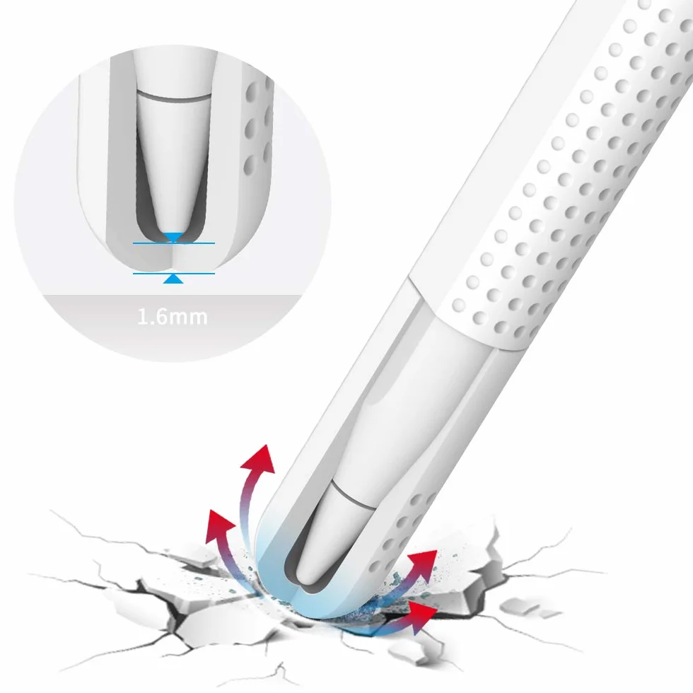 Skórzane Etui Silikonowe Kompatybilne z Apple Pencil 2nd Gen i iPad Pro 12,9" 3rd Gen