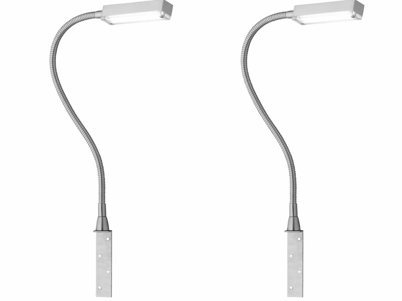 Zestaw 2 lamp LED do czytania i łóżka, do przykręcenia, możliwość ściemniania za pomocą gestów