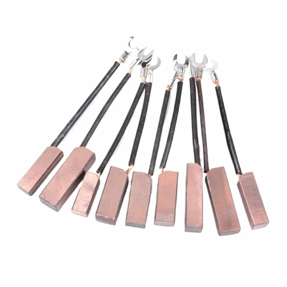 10 szt. J164 szczotki węglowe silnika elektrycznego-32/35/40mm szczotki generatora o wysokiej miedzi do silników 8/10/12mm | 10x12x40mm