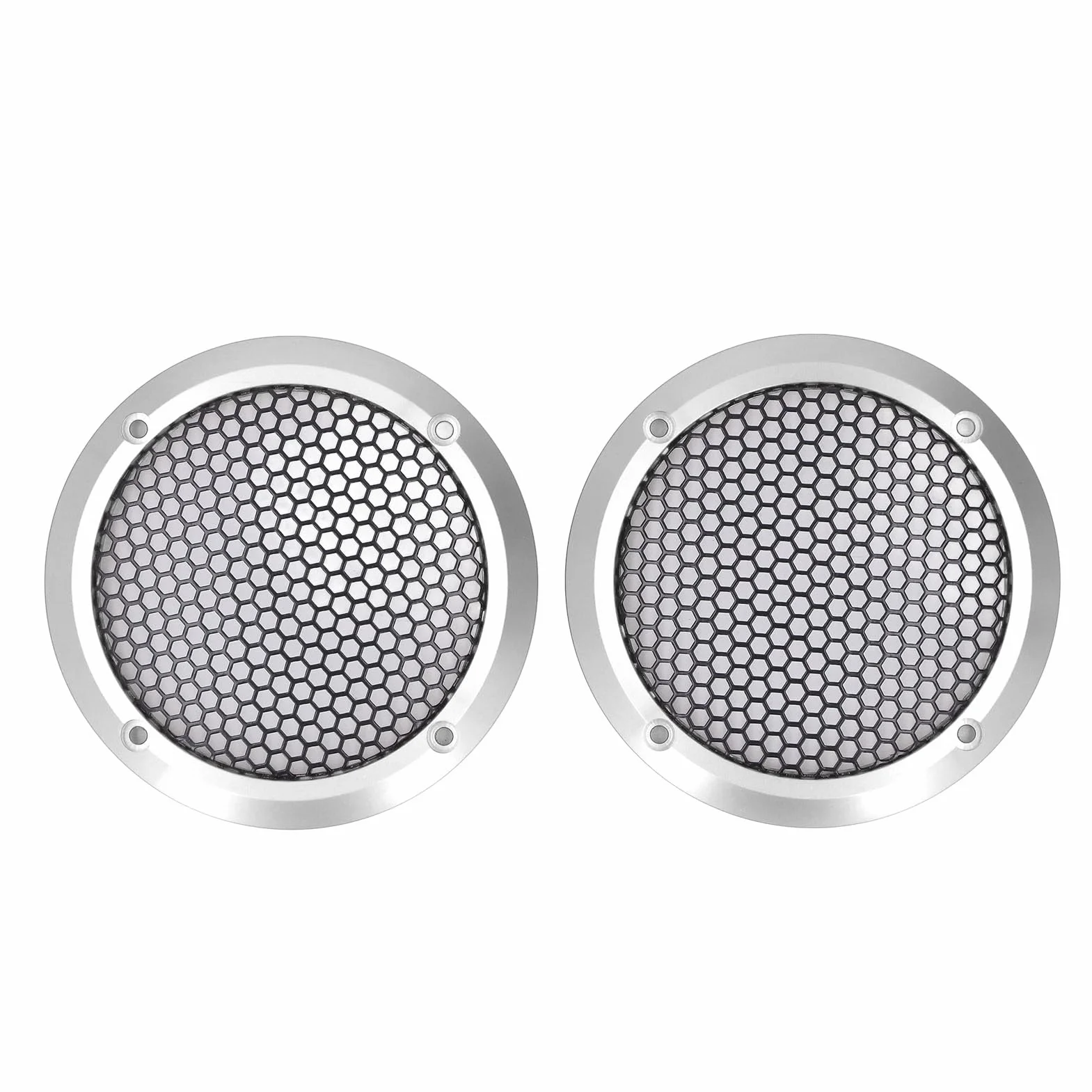 Okładka Siatki Głośnikowej Głośniki Samochodowe Covers 2PCS SILVER