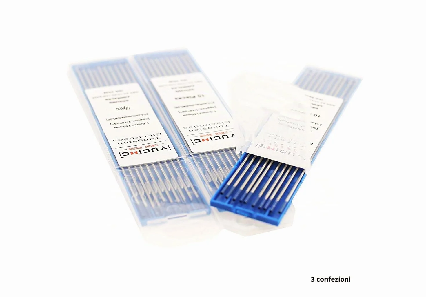SenTECH TIG WL20 niebieskie spawanie 2,4 mm x 175 mm 2% lantan, elektroda wolframowa, 10 sztuk