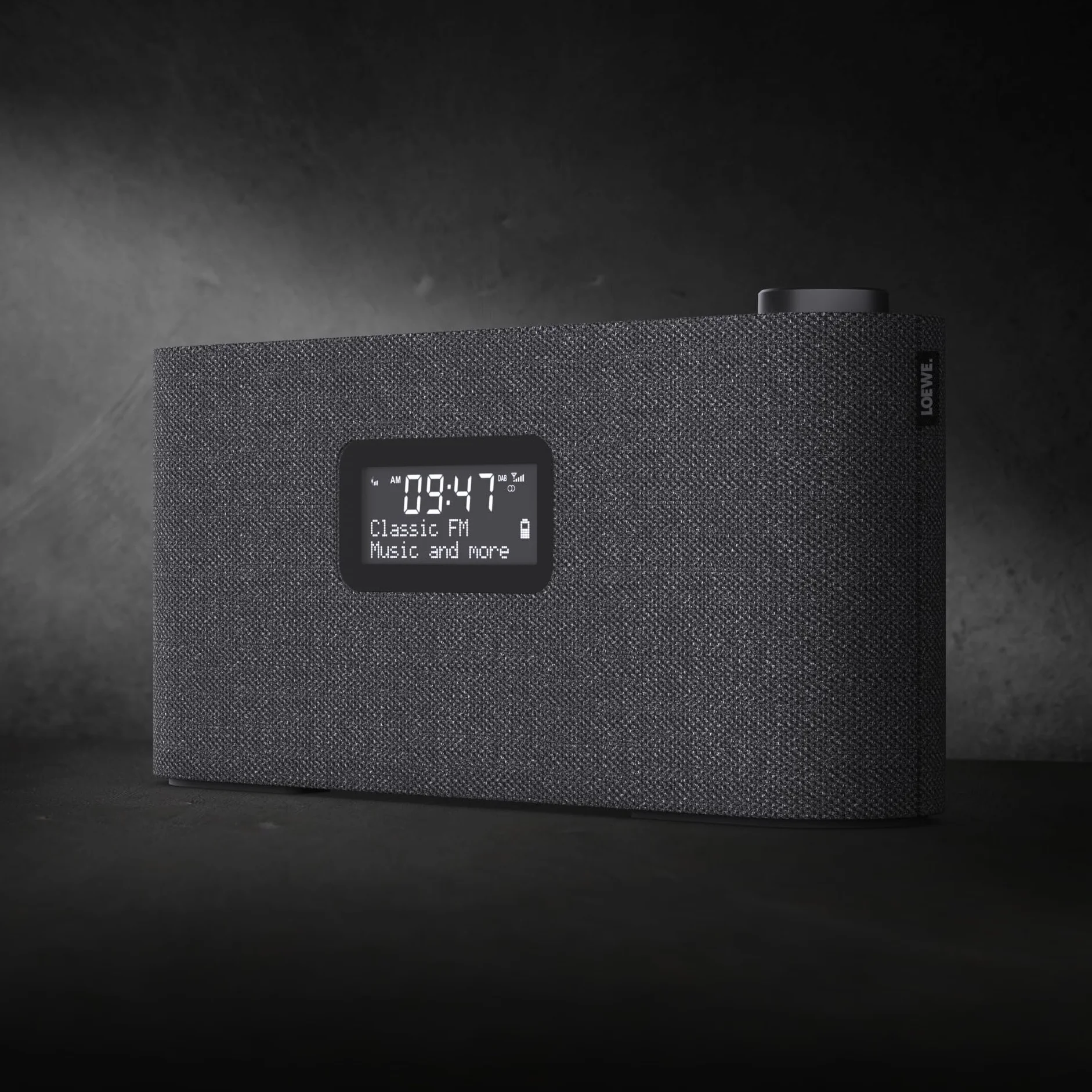 Loewe DAB+ Radio 28 W z dźwiękiem Hi-Fi LCD 14h Odtwarzania Ładowanie USB-C Naturalny Dąb
