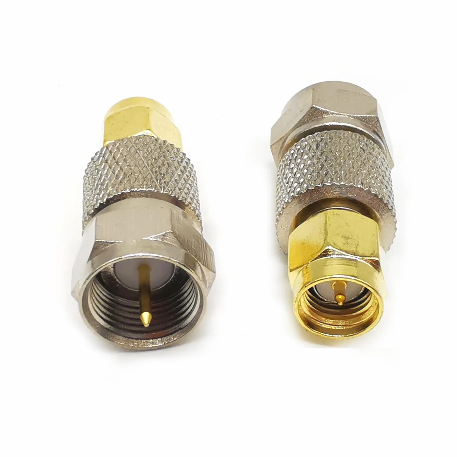 Adapter koncentryczny SMA na F, wtyczka do anten radiowych CCTV, 2 sztuki