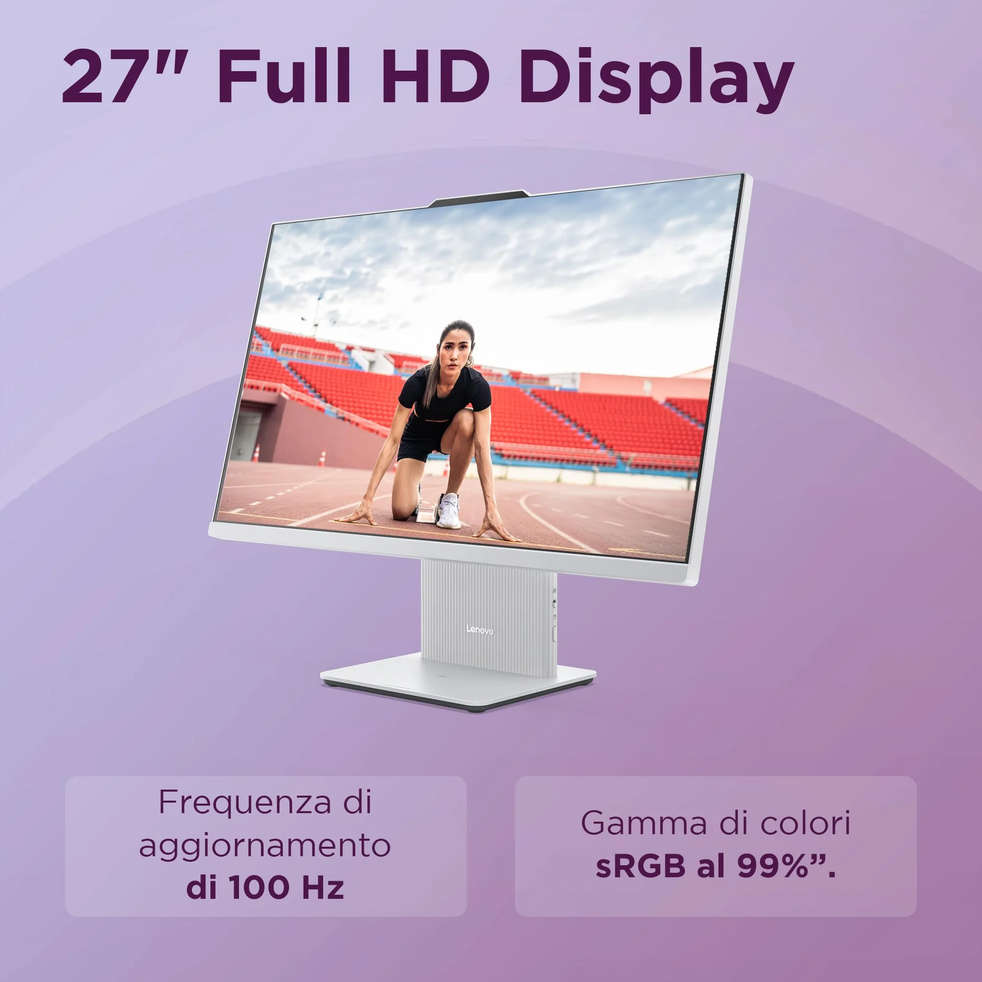 Lenovo IdeaCentre All-In-One 27" FHD AMD Ryzen 5 7535HS 512GB SSD 16GB RAM WiFi 6 Windows 11