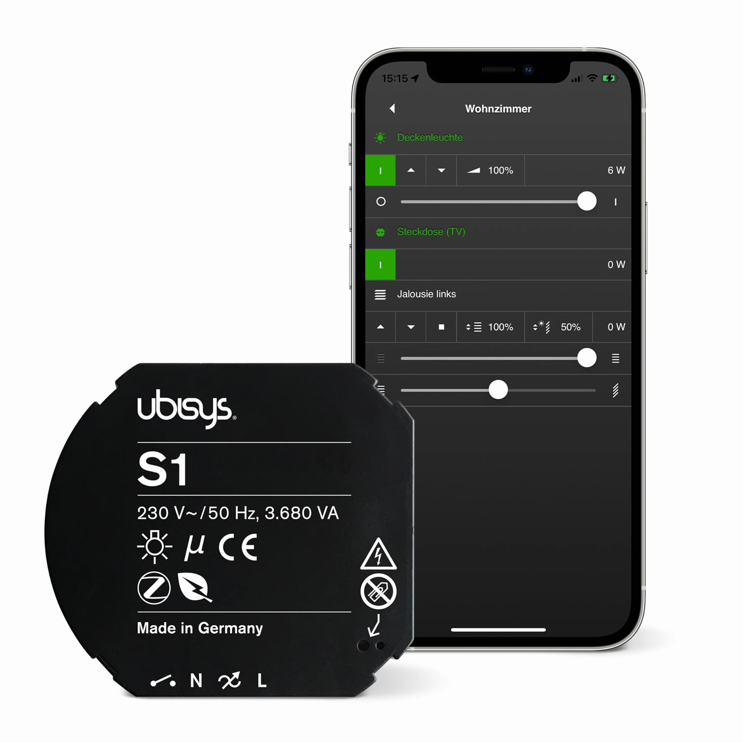 Zigbee Wyłącznik automatyczny S1: Wyłącznik radiowy do doposażenia. Do inteligentnego oświetlenia lub sterowania konsumentem w Twoim inteligentnym domu. Zestaw rozszerzający "przełącznik 3"