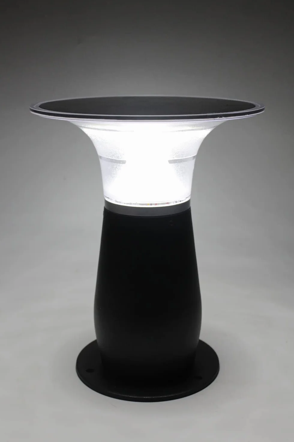 Arnusa Lampa ogrodowa Power lampa solarna Jasna lampa solarna 360 lm lampa ogrodowa bezprzewodowa lampa zewnętrzna oświetlenie tarasowe Duo Color ciepła biel i zimna biel regulowana 29 x 23,5 cm 4000 mAh