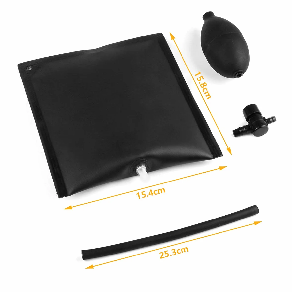 Kwadratowe poduszki montażowe, 2 sztuki, obciążenie do 200 kg, napinacz pneumatyczny, poduszka powietrzna, poduszka rozprężna do drzwi, okien, instalacji i naprawy samochodu