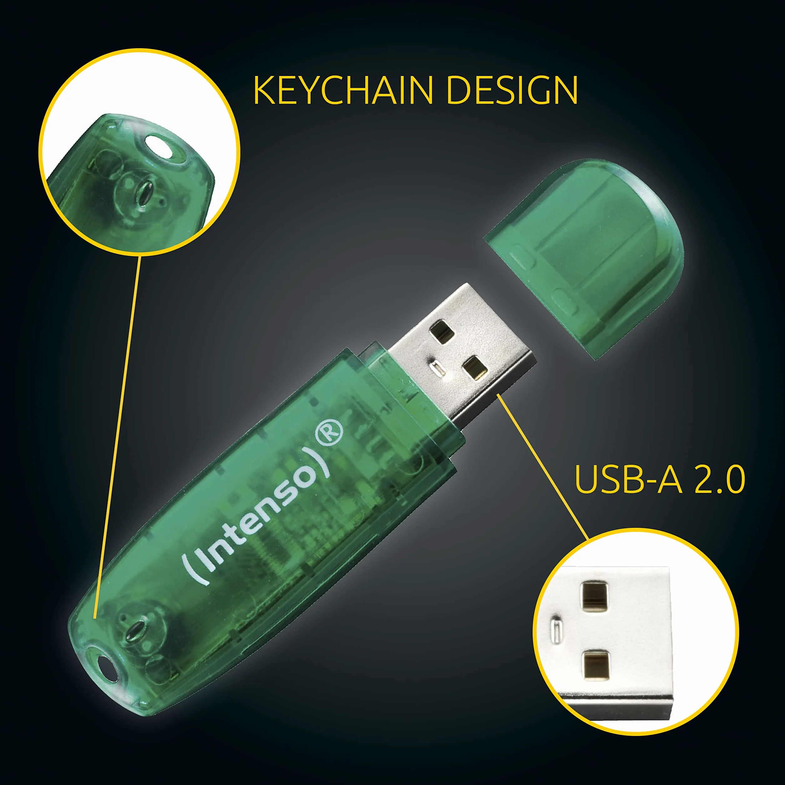 Intenso Rainbow Line 8 GB pamięć USB USB 2.0 Zielony