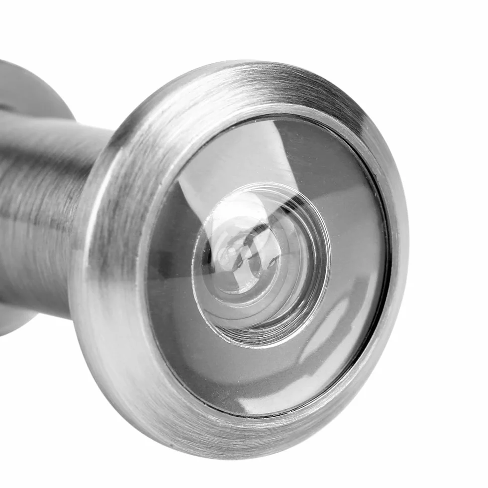 Fdit Wizjer do drzwi ze stopu cynku 220 stopni z obrotową osłoną prywatności Wizjer do drzwi antywłamaniowych do drzwi 35 mm–60 mm Opakowanie wielokrotnego użytku (4 #)