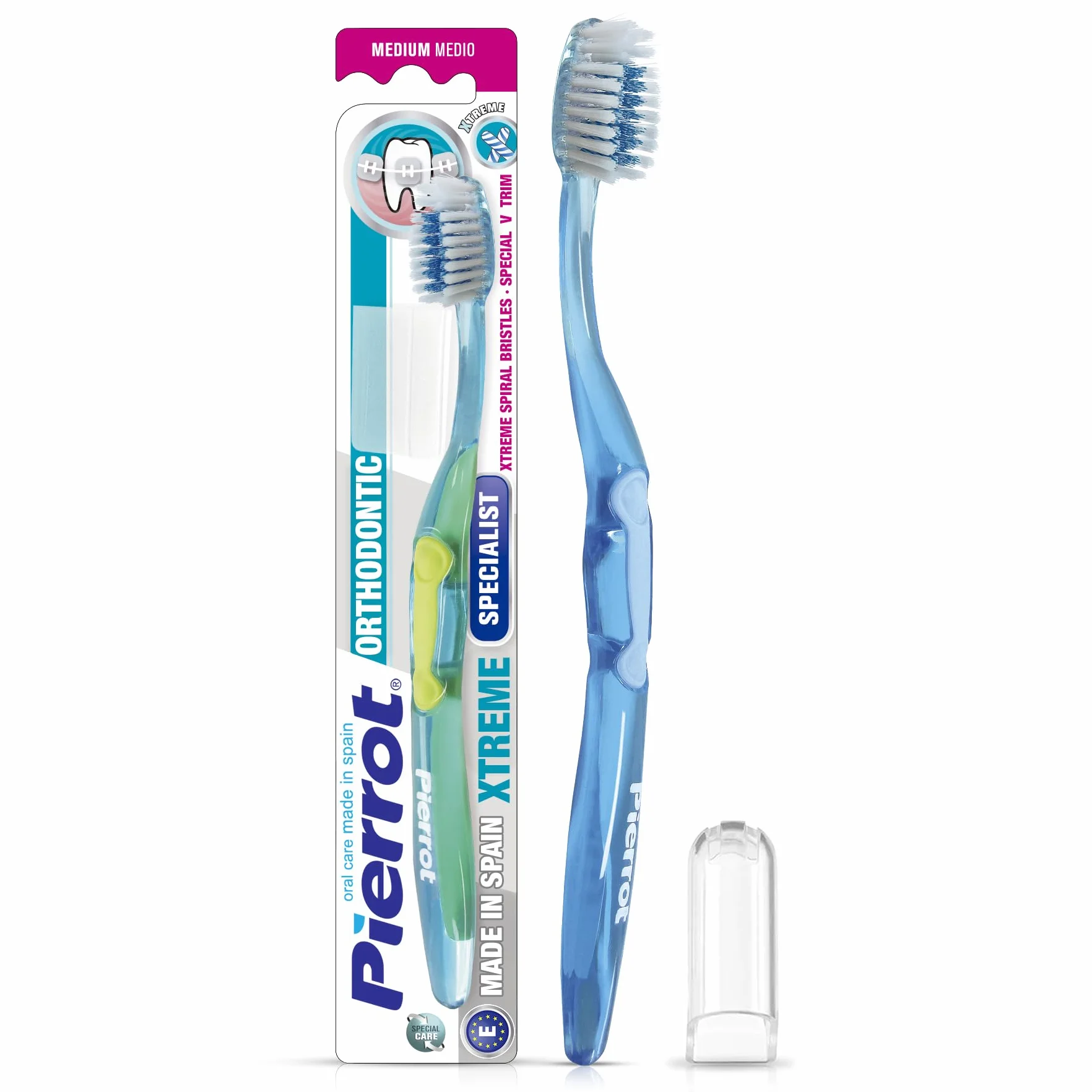PIERROT Szczoteczka manualna 190mm Orthodontic Xtreme