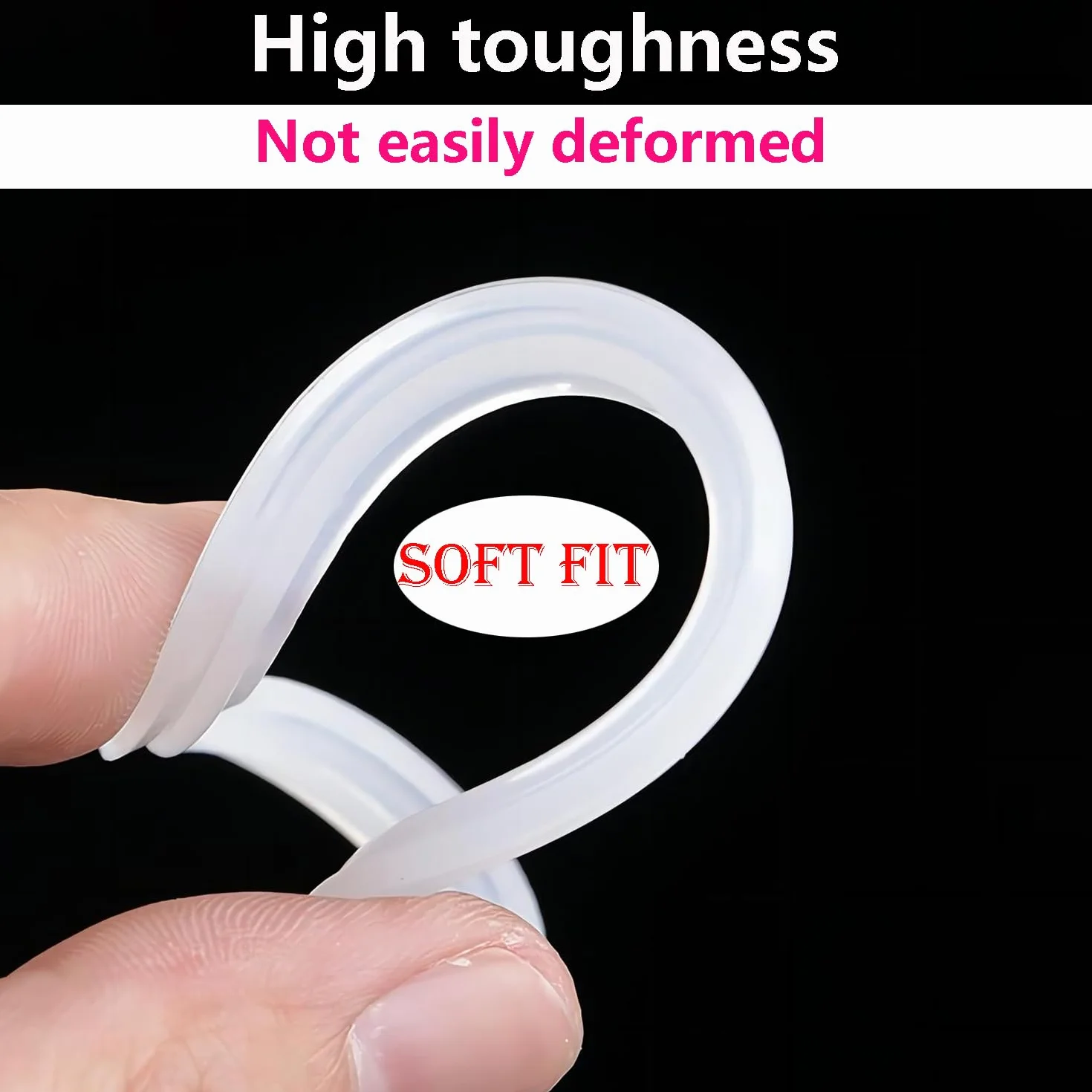 3 sztuki uszczelki silikonowe, silikonowe uszczelki typu O-ring do zacisku, uszczelki ID 48 mm, do spawania rur sanitarnych 64 mm OD