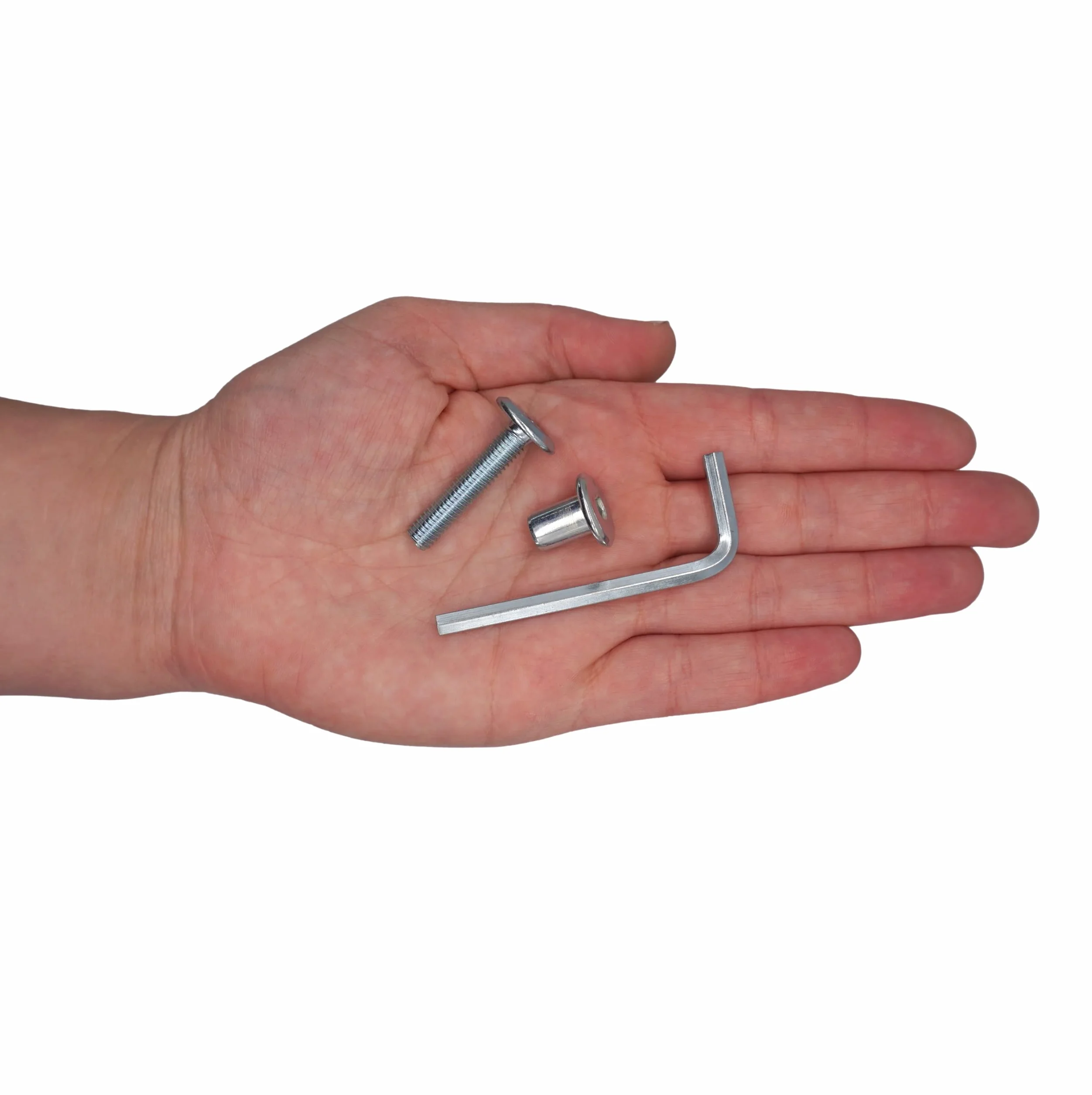 (30 sztuk) śruby łączące ze stali ocynkowanej M6 x 30 mm z nakrętkami, śruba łącząca do mebli, śruby sześciokątne (30, M6 x 30 mm (z nakrętkami)
