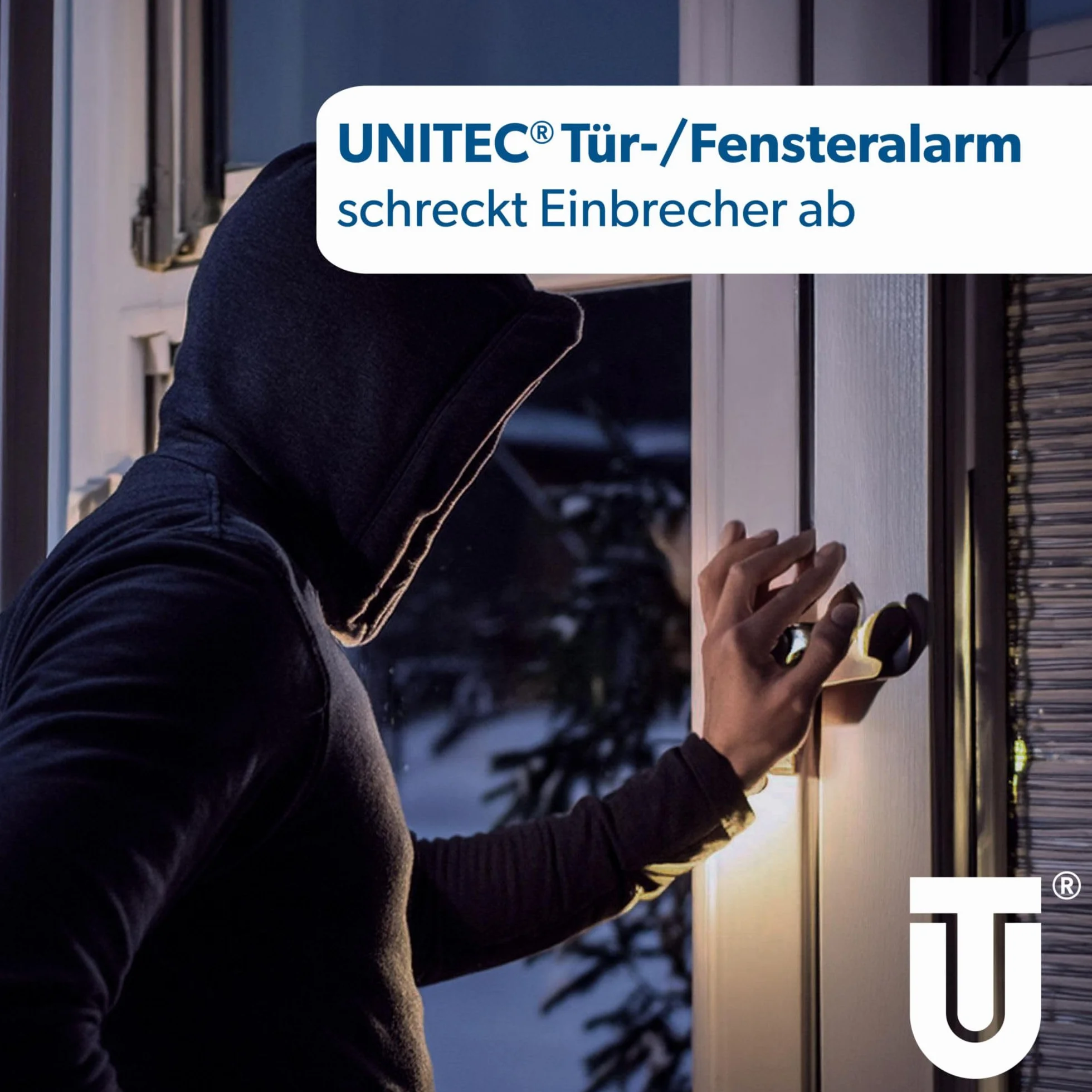 UNITEC Alarm do okien i drzwi, zestaw 3 szt. ze stykiem magnetycznym