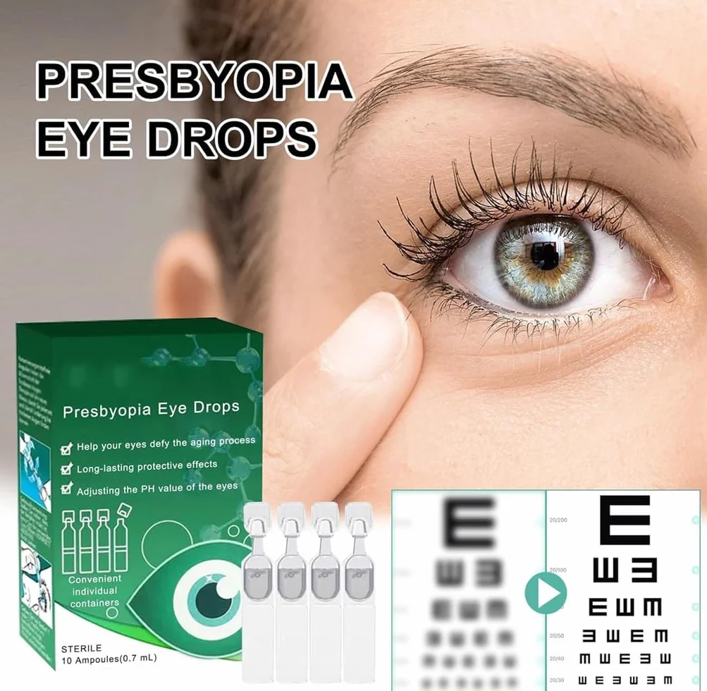 Optivipro Presbyopia Eye Drops,Vision Recovery Eye Drops,Relieve Eye Fatigue,For Eye Care (20Pcs)