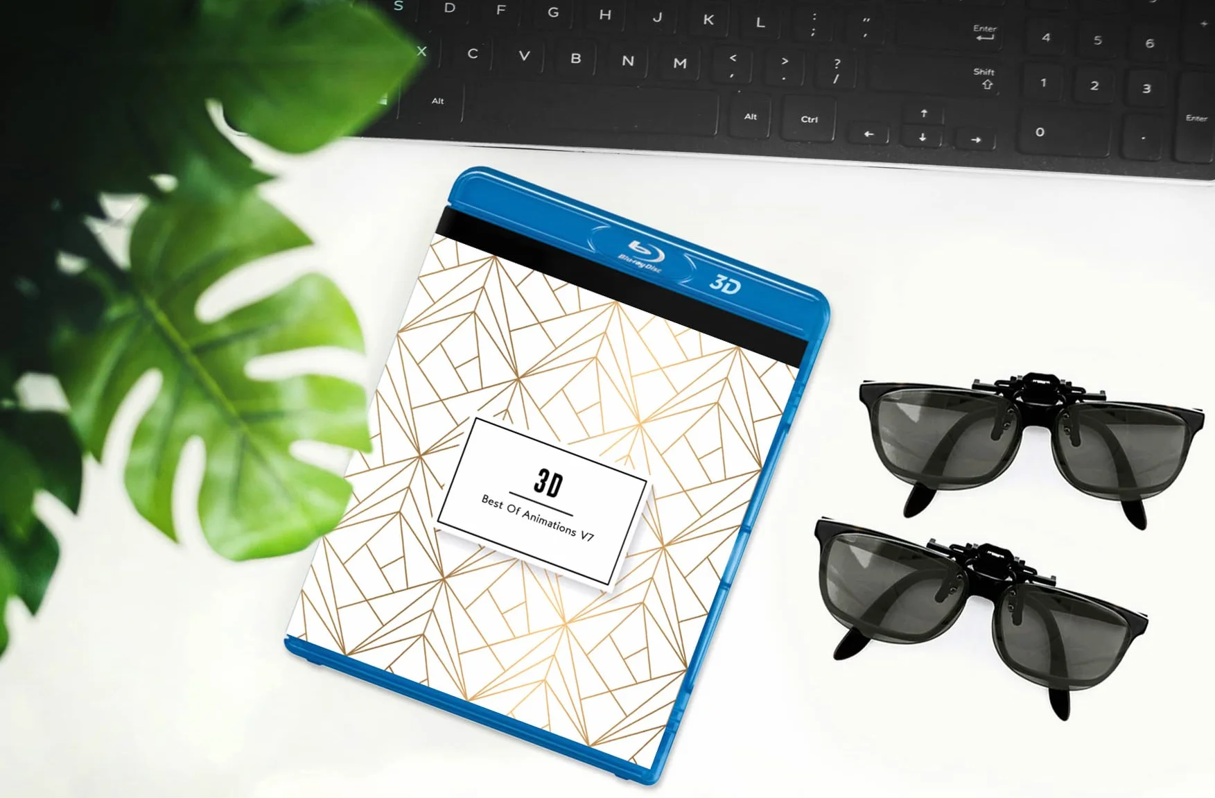 2-częściowy zestaw okularów 3D Clip-On uniwersalne pasywne okulary 3D dla osób noszących okulary, kompatybilne z wieloma różnymi urządzeniami