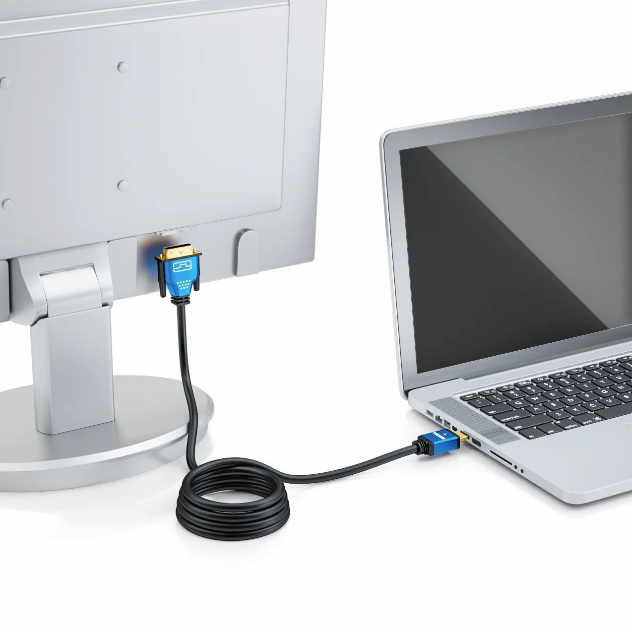 deleyCON Kabel HDMI do DVI 2 m adapter HDMI na DVI