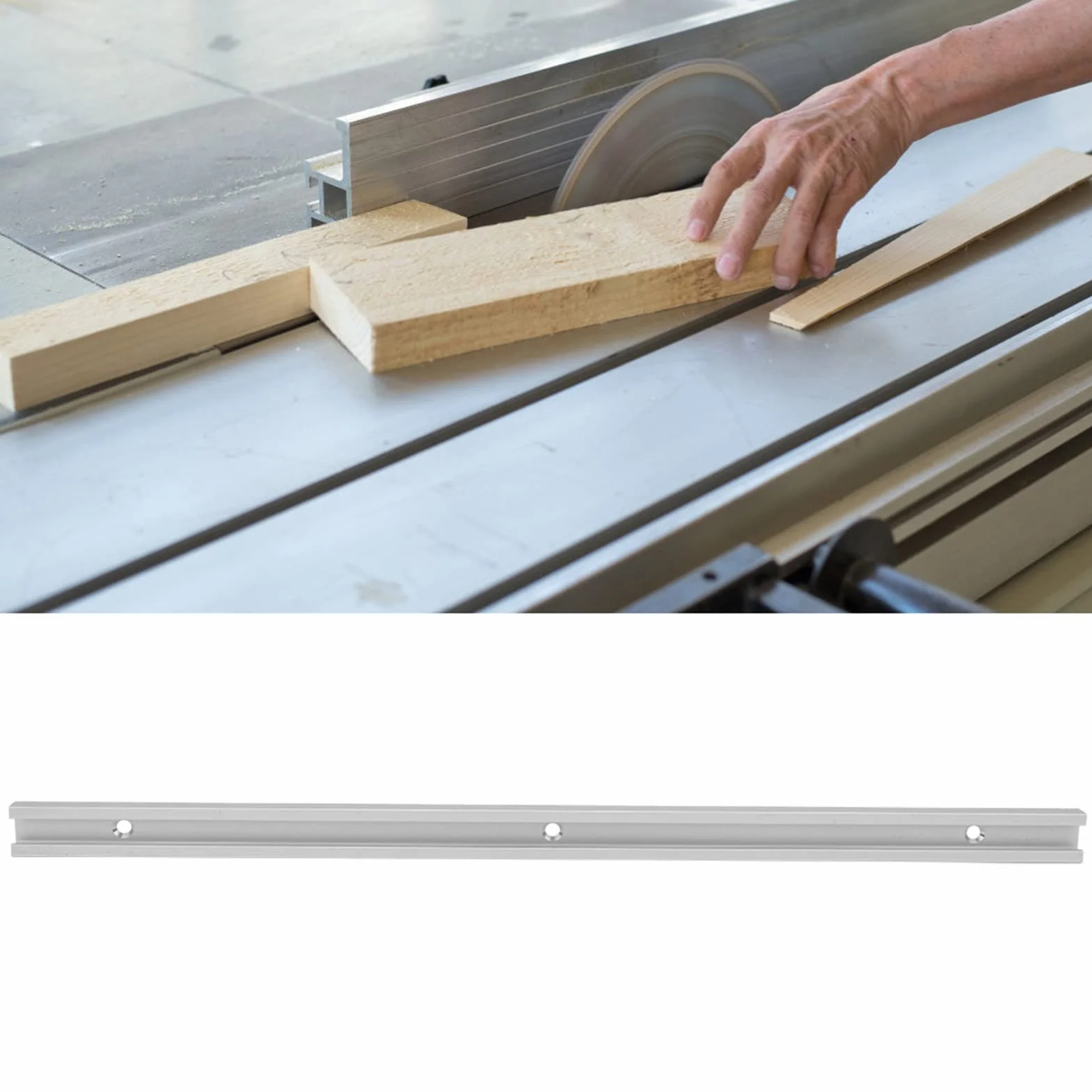 Płyta ślizgowa ze Stopu Aluminium T Tor 800 Mm T Tor Szczelinowy T Płyta ślizgowa Szczelinowa, ze śrubami ze Stali Nierdzewnej Piły Taśmowe do Routerów Prasy Wiertnicze Sklep(0.5m T slot)