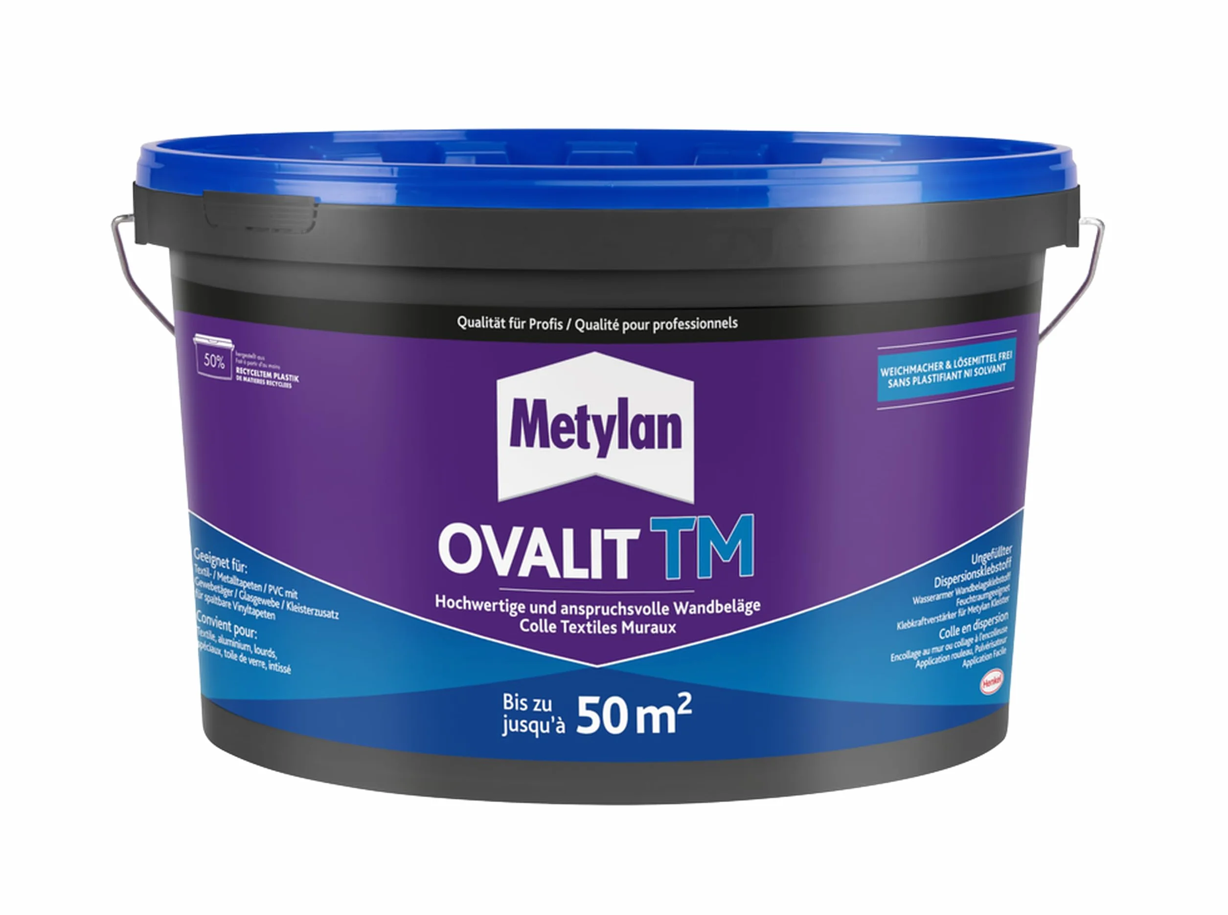 Metylan Ovalit T Klej do Ścian, Biały, 10 kg