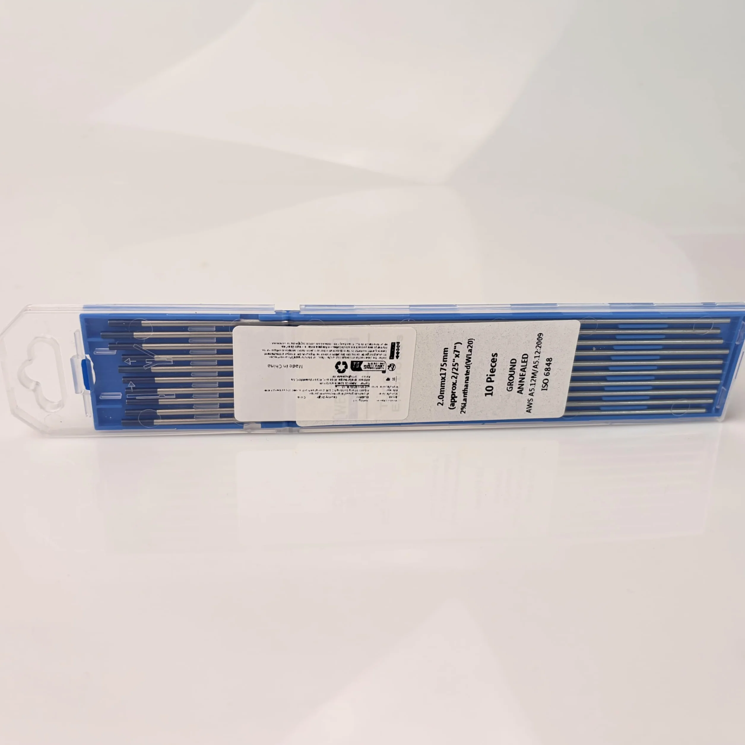 SenTECH TIG WL20 niebieskie spawanie 2,4 mm x 175 mm 2% lantan, elektroda wolframowa, 10 sztuk