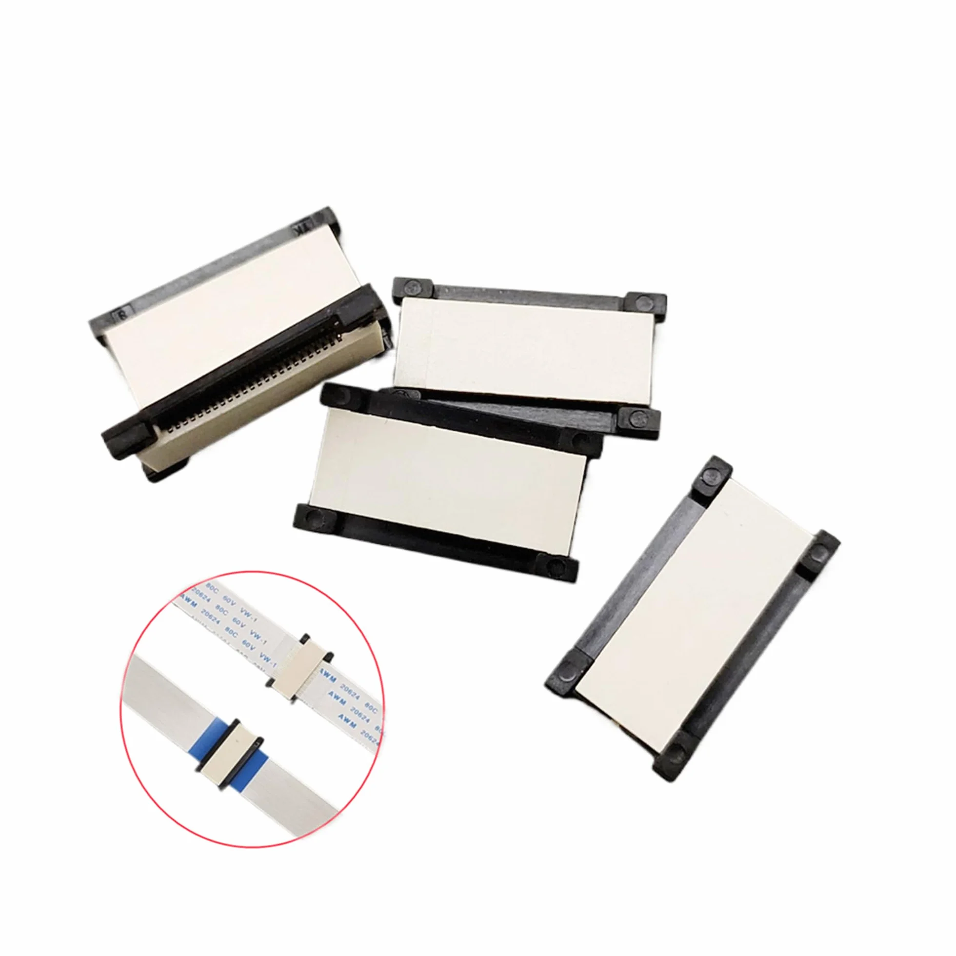 0,5 mm Pitch 24 Pin FPC FFC elastyczny płaski kabel przedłużacz adapter (5 zestawów)