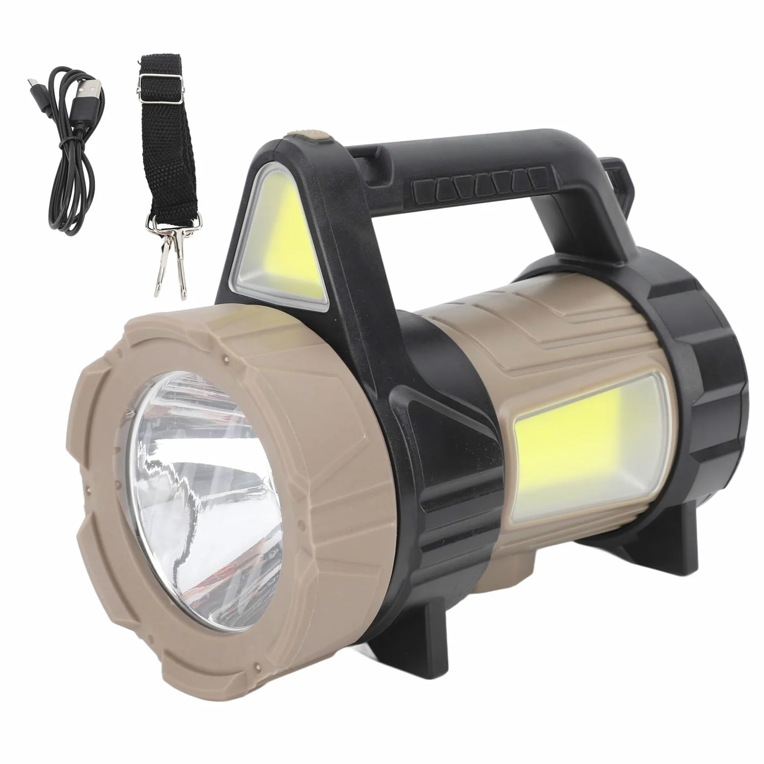Akumulatorowa latarka punktowa Vomeko, lampa ręczna Mocny reflektor, do biwakowania, pieszych wędrówek, zajęć na świeżym powietrzu, dekoracji domu, konserwacji sprzętu