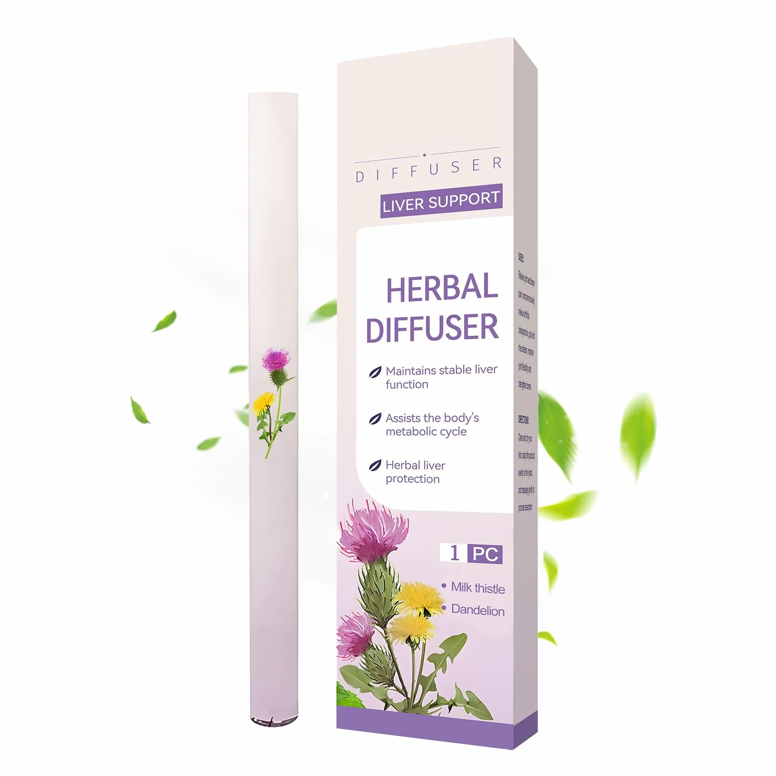 Dyfuzor do aromaterapii – 11,8 x 1,0 cm, naturalne orzeźwiające wsparcie dla roztworu stresowego, relaks z kojącymi niezbędnymi olejkami, przenośny nawilżacz do hotelu, sypialni, miejsca pracy