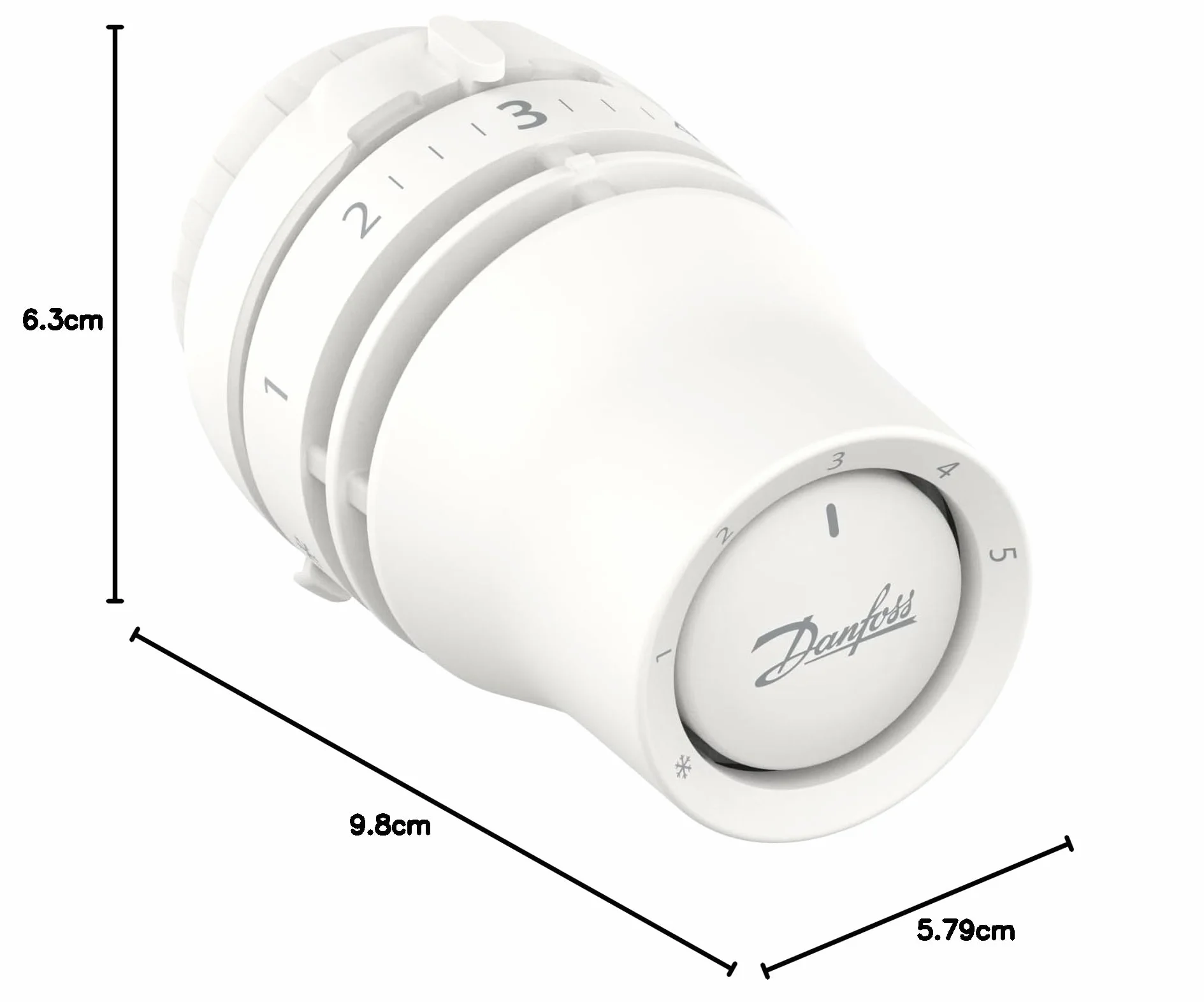 Danfoss Redia RA Click, termostatyczny zawór chłodnicy z mieszkiem termostatycznym wypełnionym cieczą i wbudowanym czujnikiem