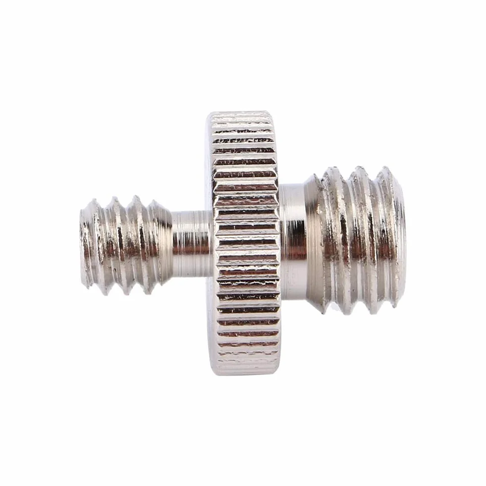 Yosoo 5 szt. 1/4" na 3/8" cala stal chromowana podwójny gwint zewnętrzny adapter do statywu aparatu/statywu jednonożnego i płytki szybkiej wymiany itd. gwint