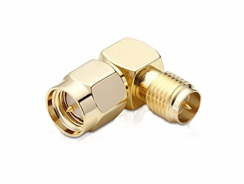 Adapter kątowy 90° RP-SMA (z pinem) do SMA (z wrzecionem) adaptare 61313