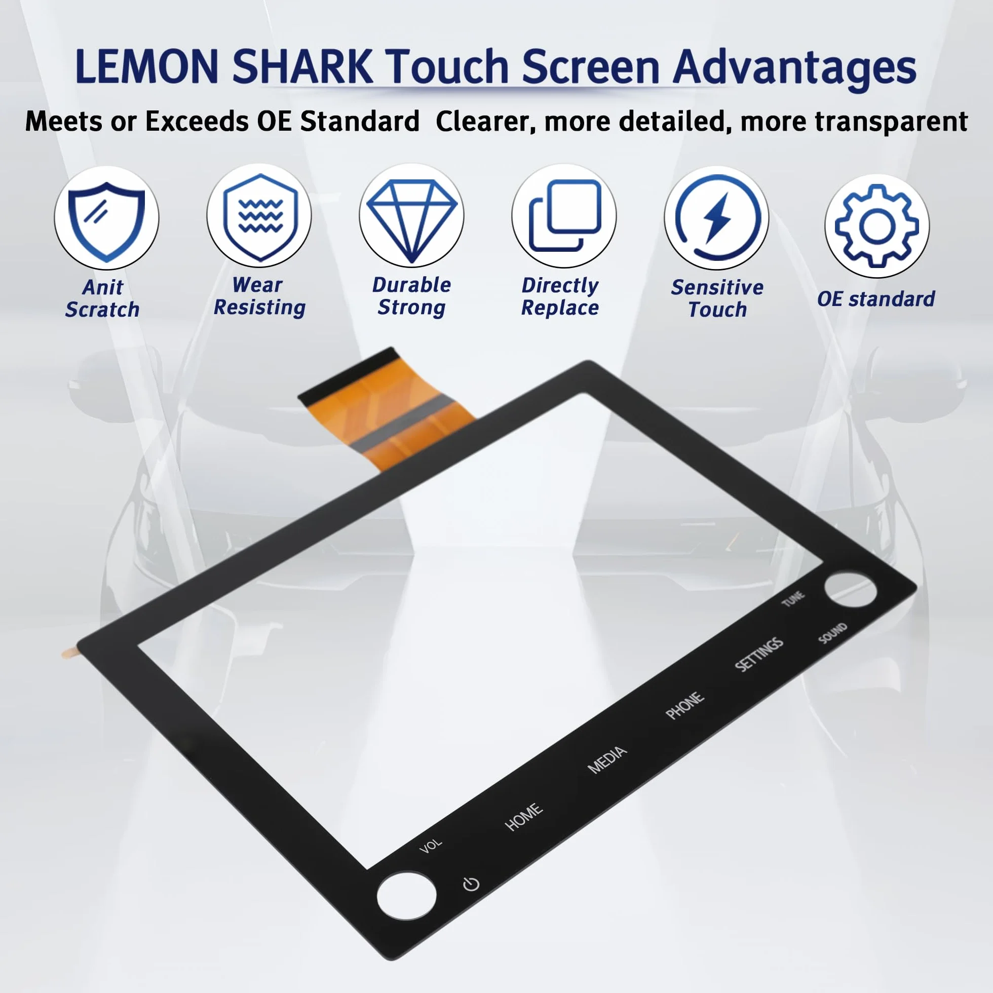 LEMON SHARK Ekran dotykowy LCD 8" nawigacja radio do Mitsubishi Outlander 2020-2022