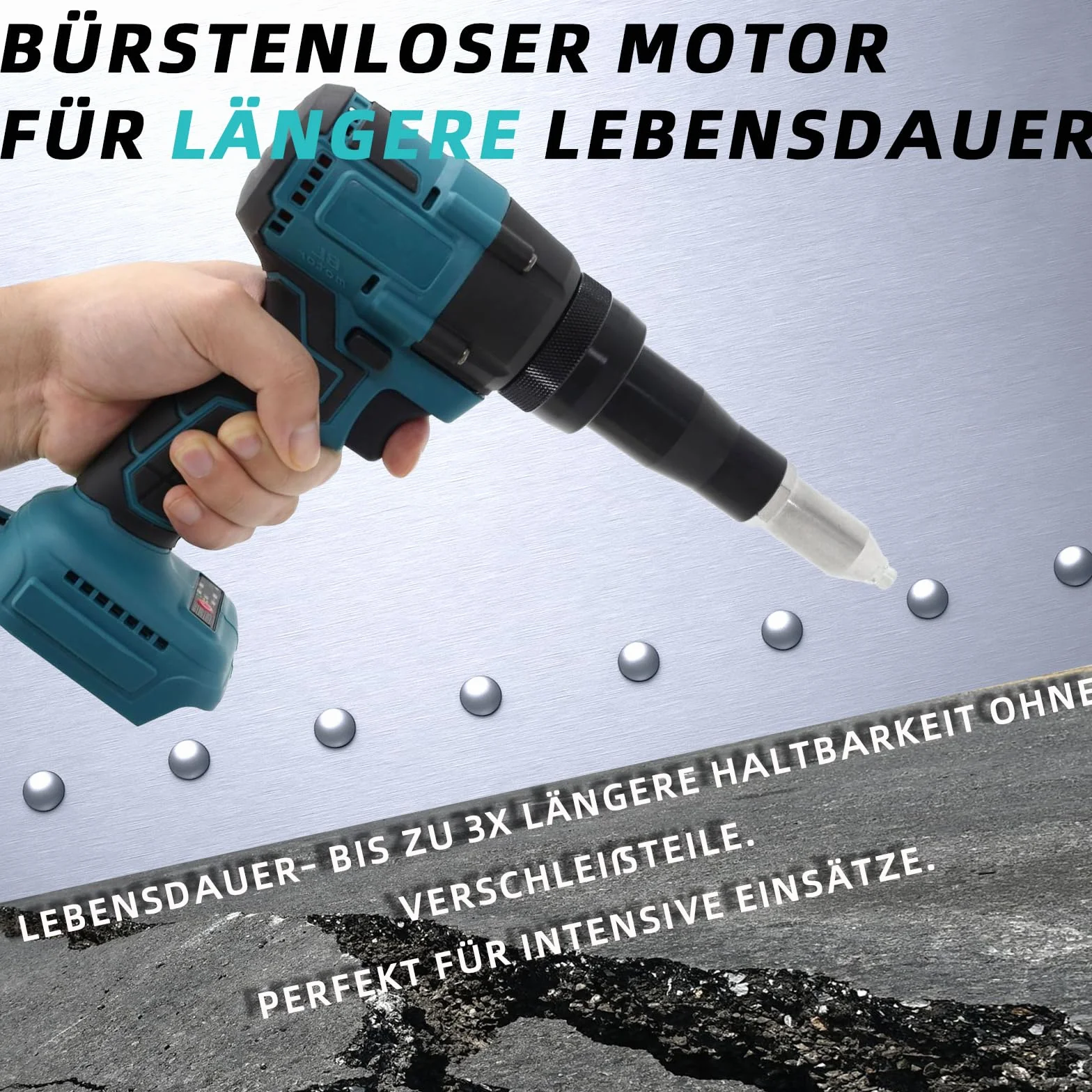 Makita 18 V Bezszczotkowe Szczypce do Nitowania Akumulatorowego z Oświetleniem LED