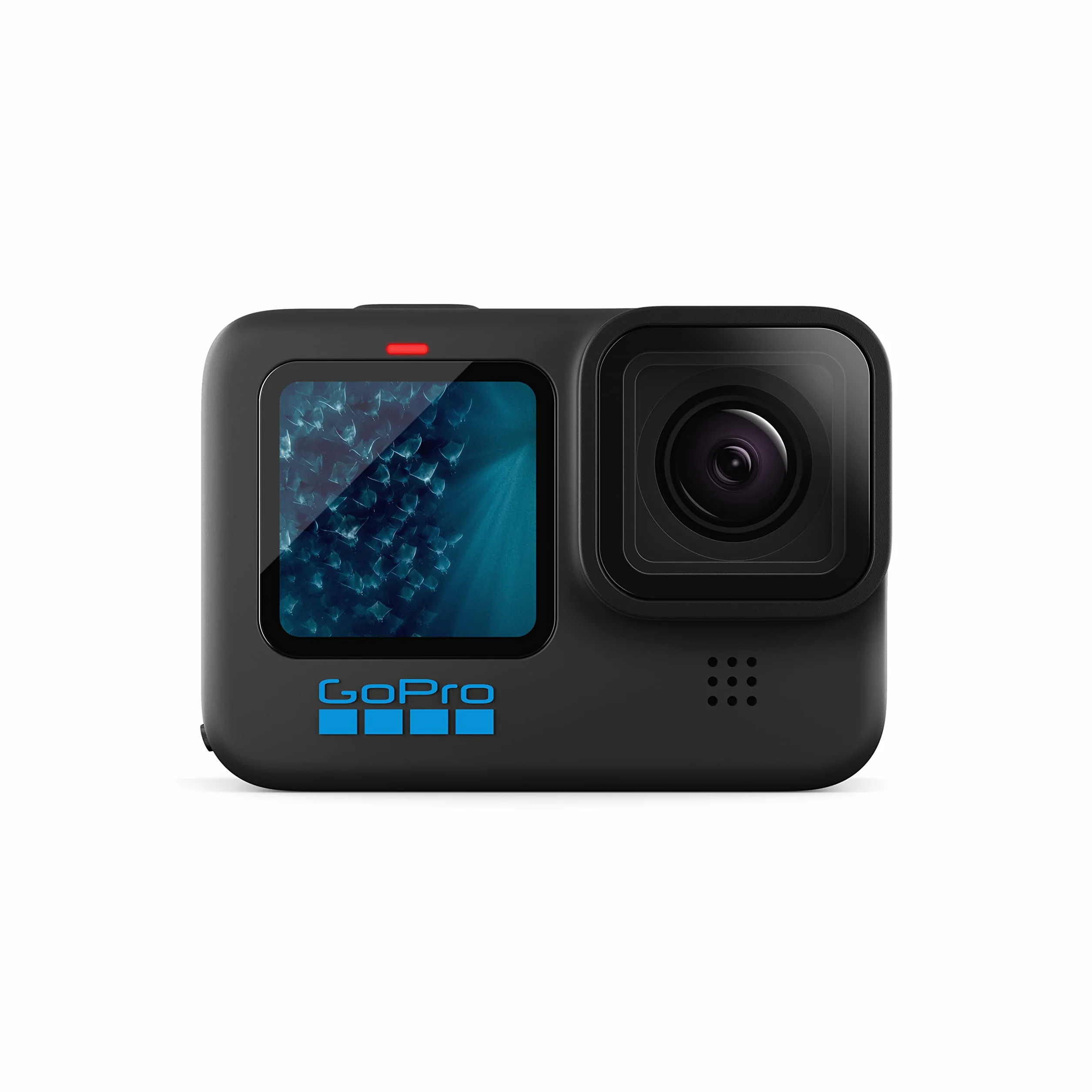 GoPro HERO11 Black — wodoodporna kamera sportowa z wideo Ultra HD 5.3K60, zdjęciami 27 MP, przetwornikiem obrazu 1/1,9", transmisją na żywo, kamerą internetową, stabilizacją