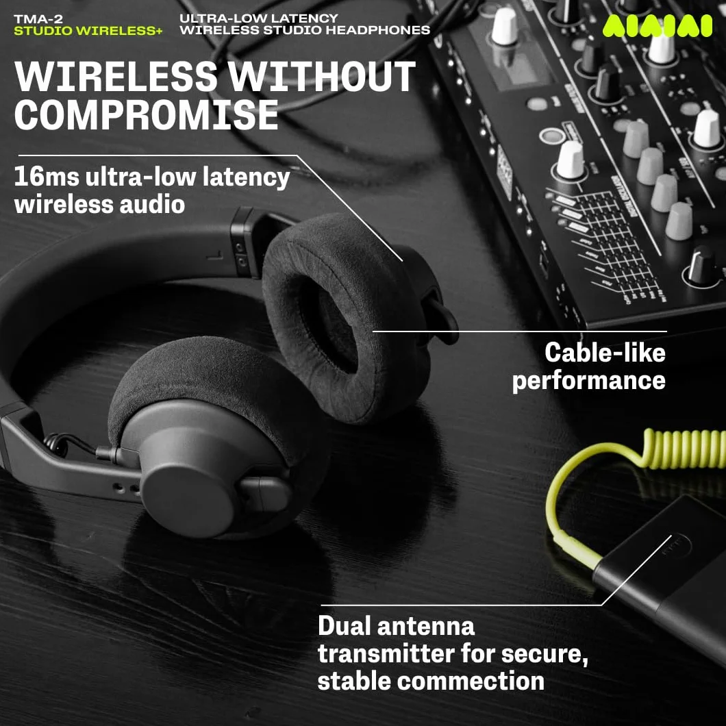Aiaiai TMA-2 Studio Wireless+ Słuchawki Bezprzewodowe Czarny
