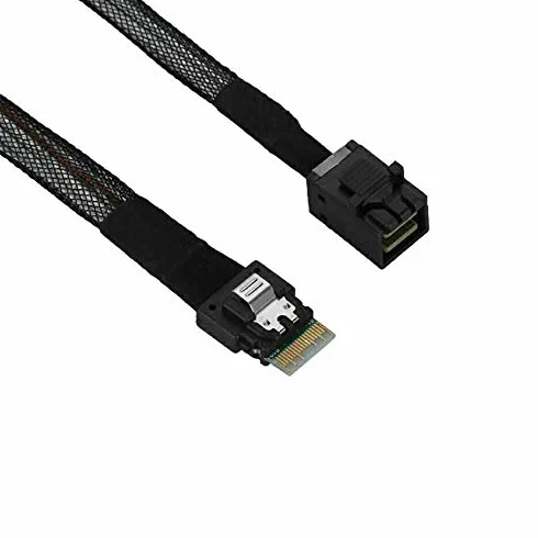 INNOV8 Slim SAS SFF-8654 4i 38pin do Mini SAS HD SFF-8643 36-pinowy kabel docelowy 0,5 m