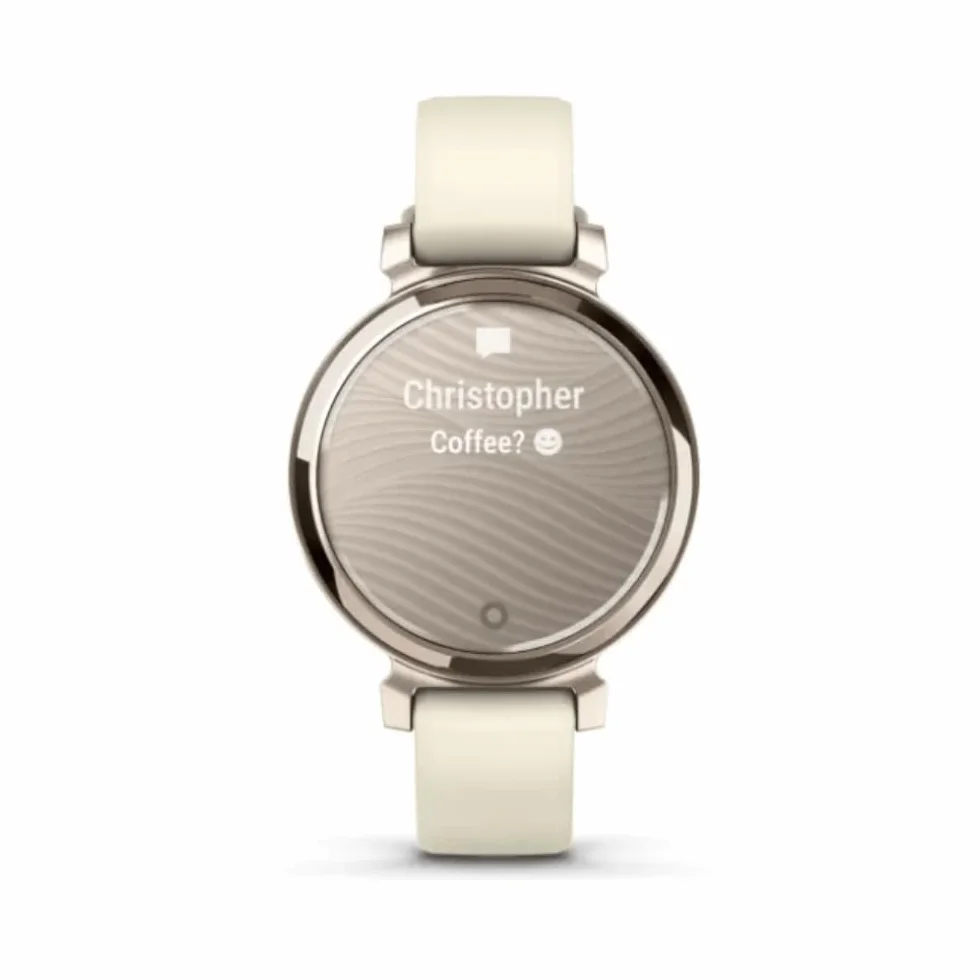 Garmin Lily 2 Smartwatch Fitness, Cream Gold/Coconut