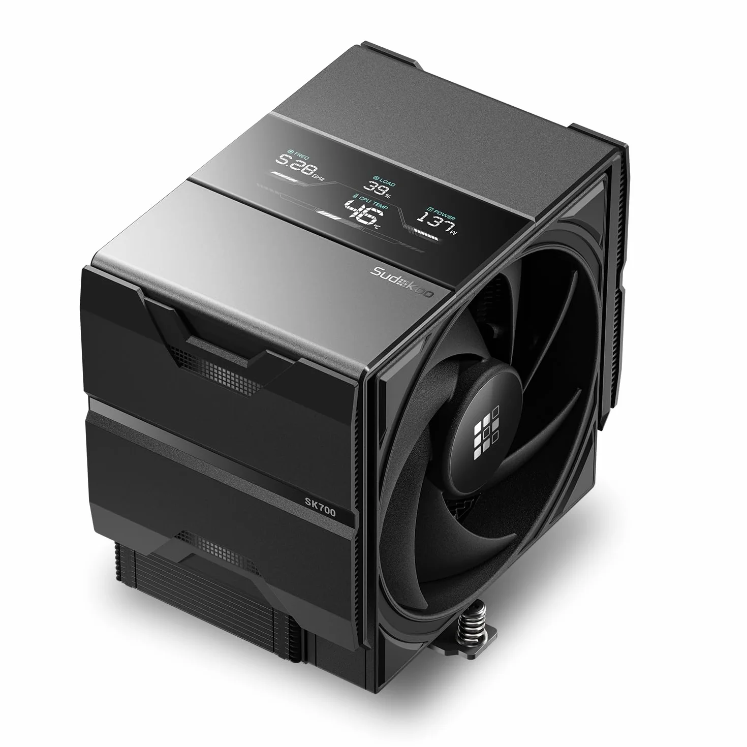 Sudokoo SK700V Chłodzenie CPU AM5, Wieża Pojedyncza, Wentylator 120mm FDB PWM, Czarny