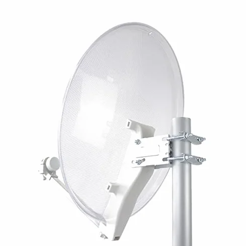 Antena Satellite 60 Easy 65 cm przezroczysta z uniwersalnym LNB zysk 34,6 dB współczynnik hałasu 0,3 dB
