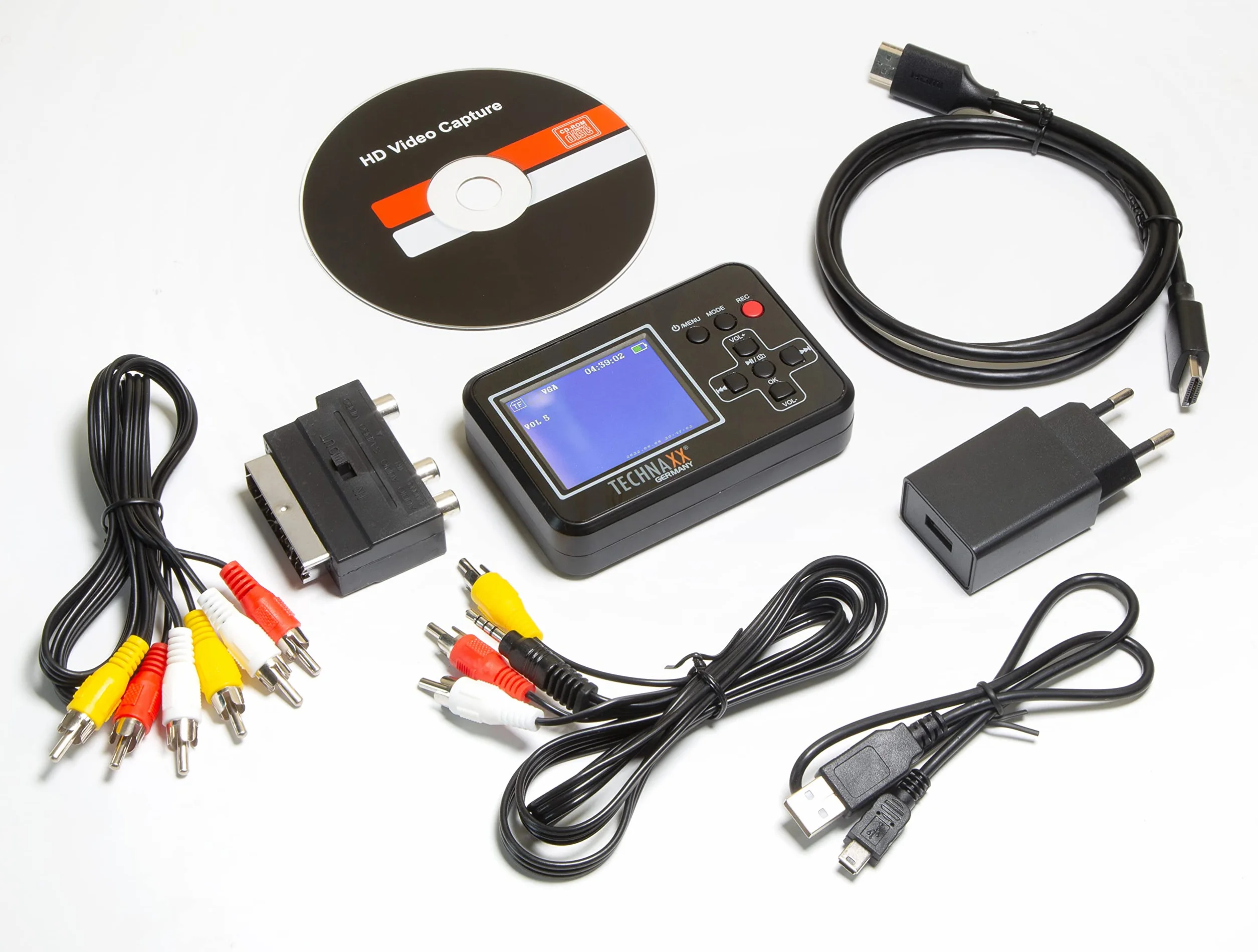 Technaxx TX-182 Video Grabber transmisja na żywo Plug and Play