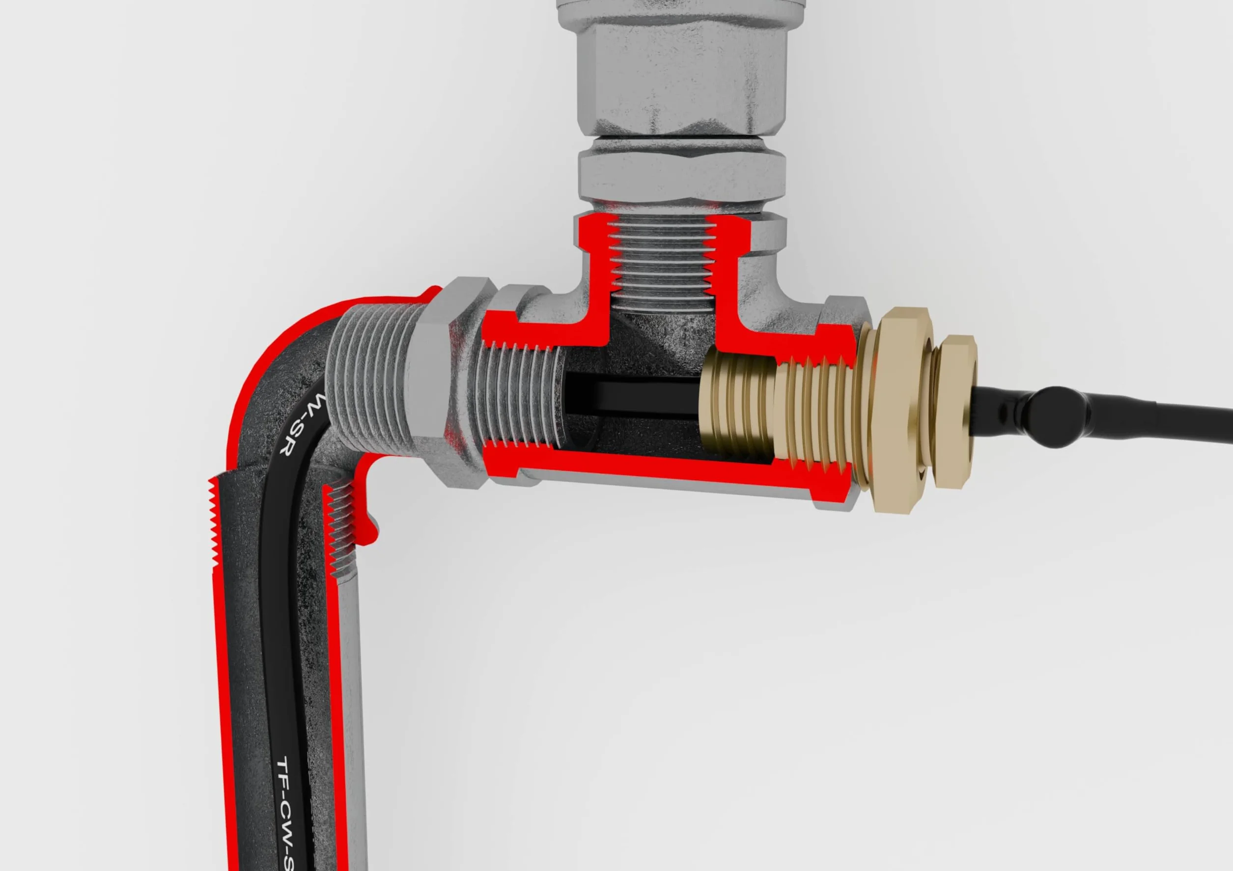 Termofol Samoregulujący kabel grzewczy CW-SR – ochrona przed zamarzaniem do rur, łatwy montaż wewnątrz/na zewnątrz, energooszczędny, IPX8, długość 1 m, trwałe ogrzewanie rurowe