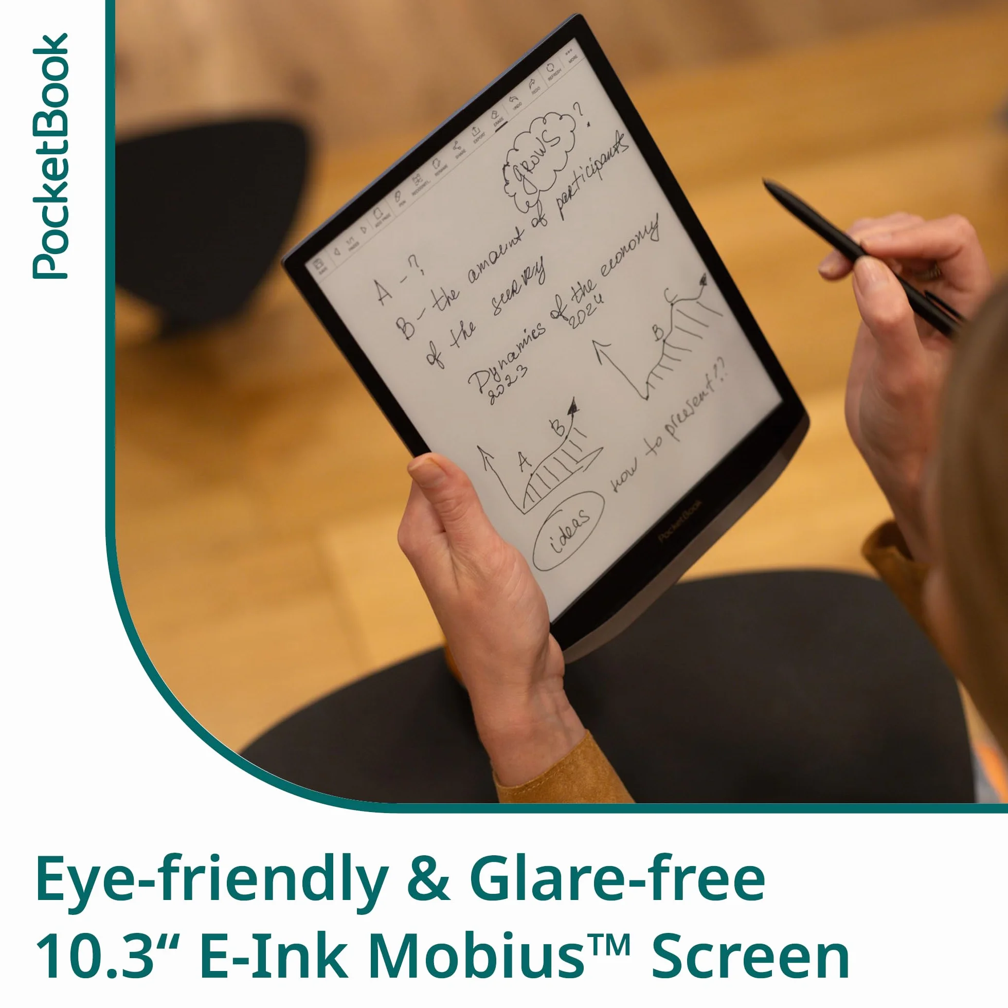 PocketBook InkPad X Pro eReader - Mist Grey