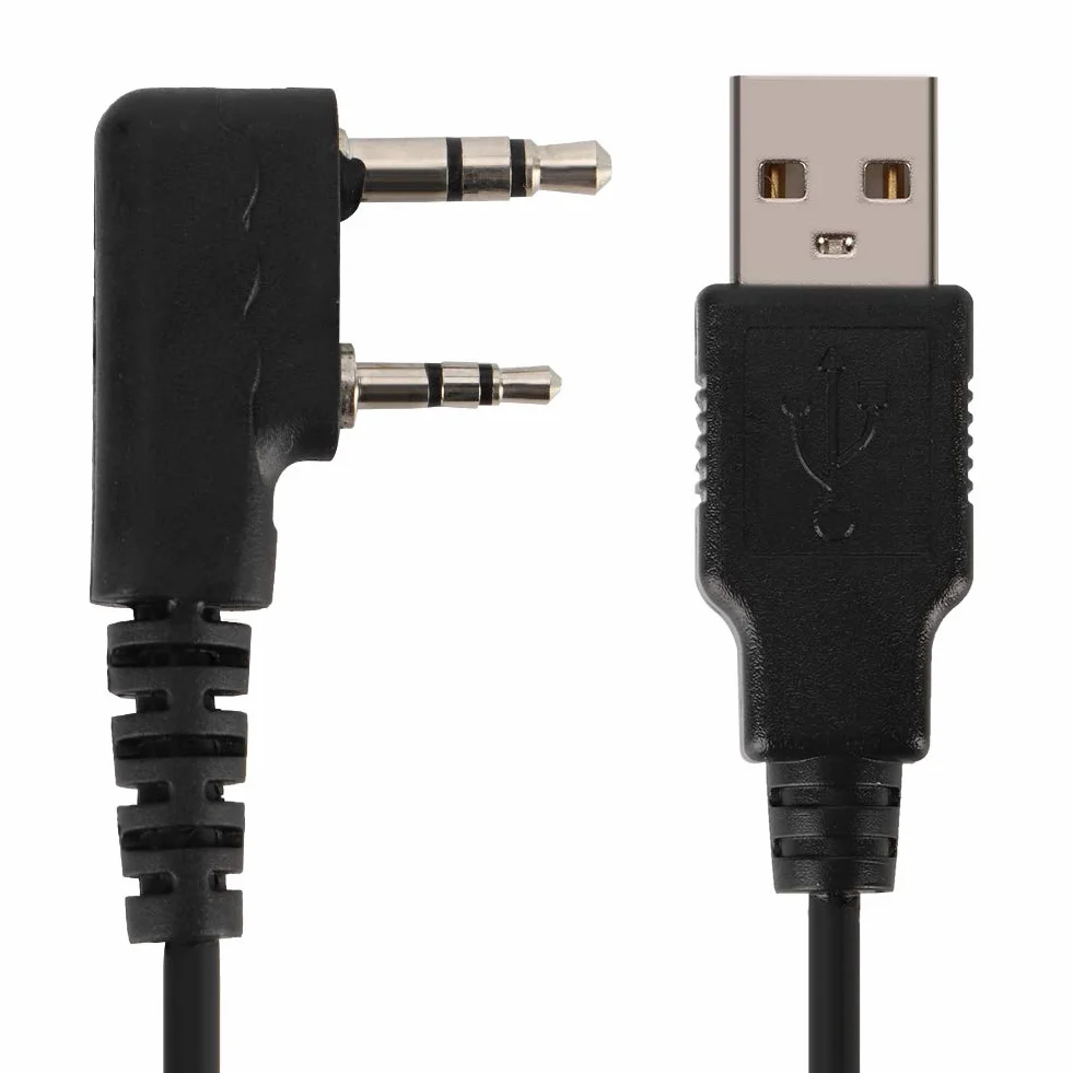 Kabel do Programowania USB Poziom I II dla Dm 5r Dm 1701 USB na 2 Kable Walkie Talkie Rd 5r Radio Rd 5r XP