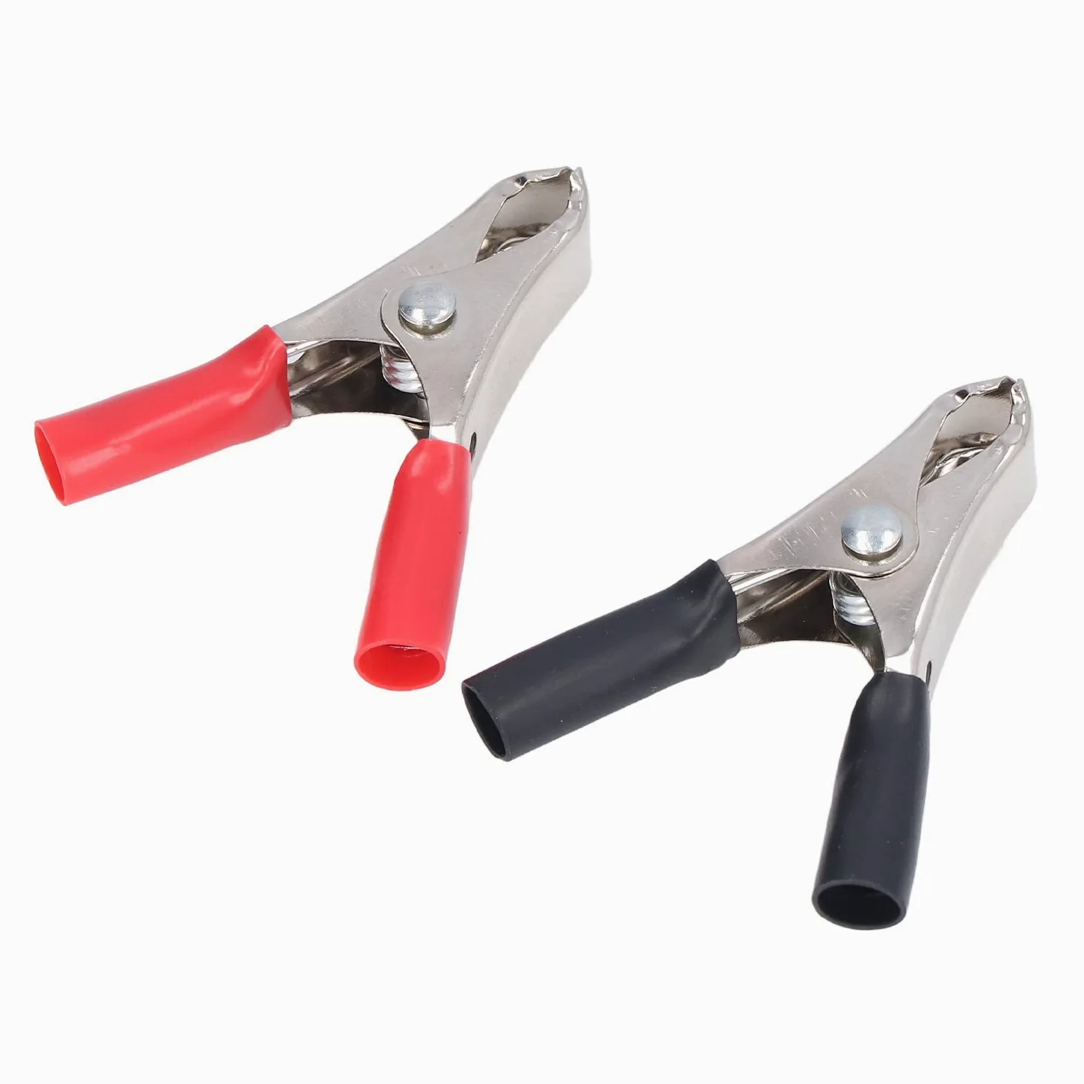 Izolowane klipsy krokodylkowe, klipsy aligatora. 50 Sets Insulated Crocodile Clips - 10A Battery Clip & Cable Clamp Tool Kit for Testing Equipment