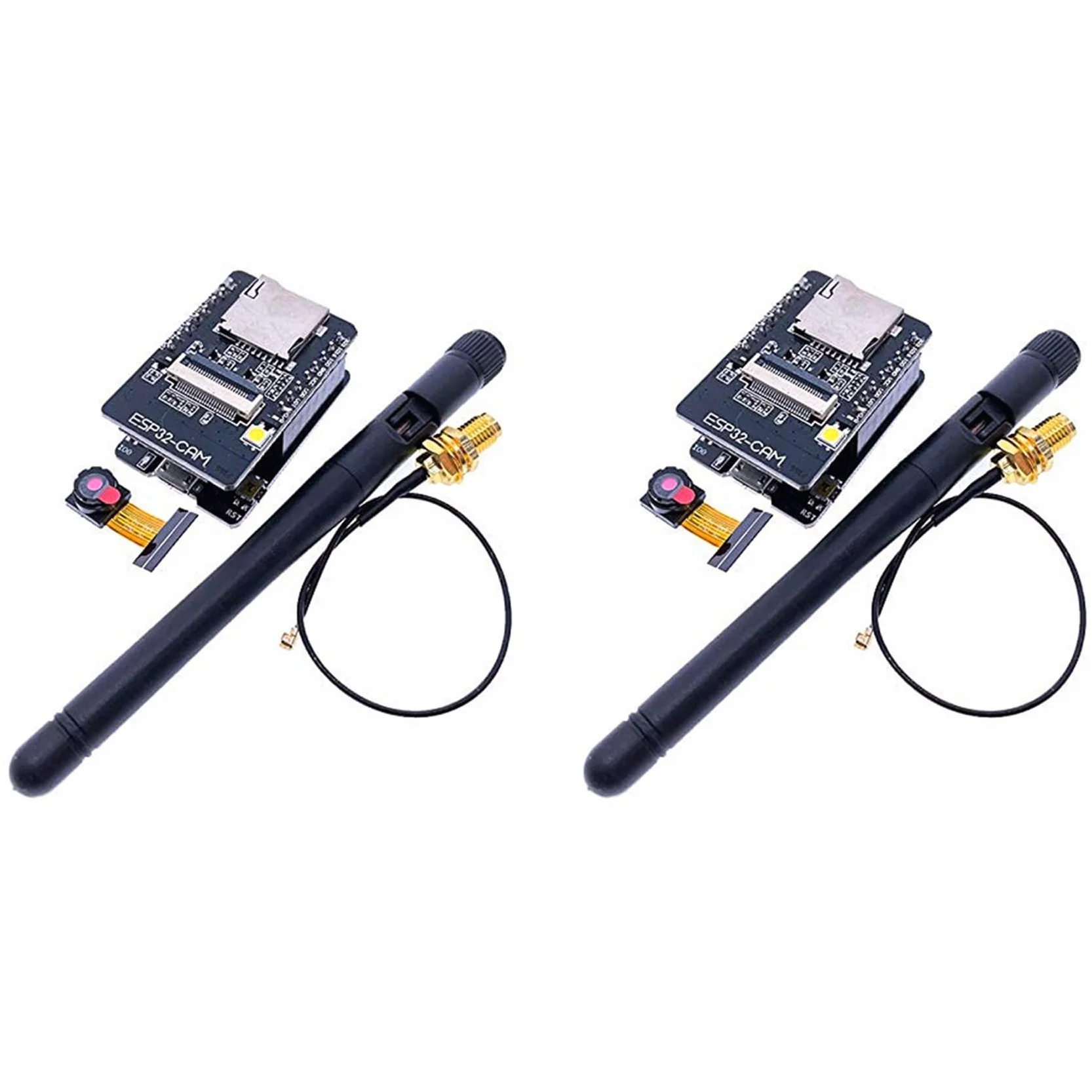 2 x ESP32-CAM moduł WiFi 2,4 G antena ESP32 szeregowa do WiFi ESP32 CAM Development Board 5 V Bluetooth z kamerą OV2640