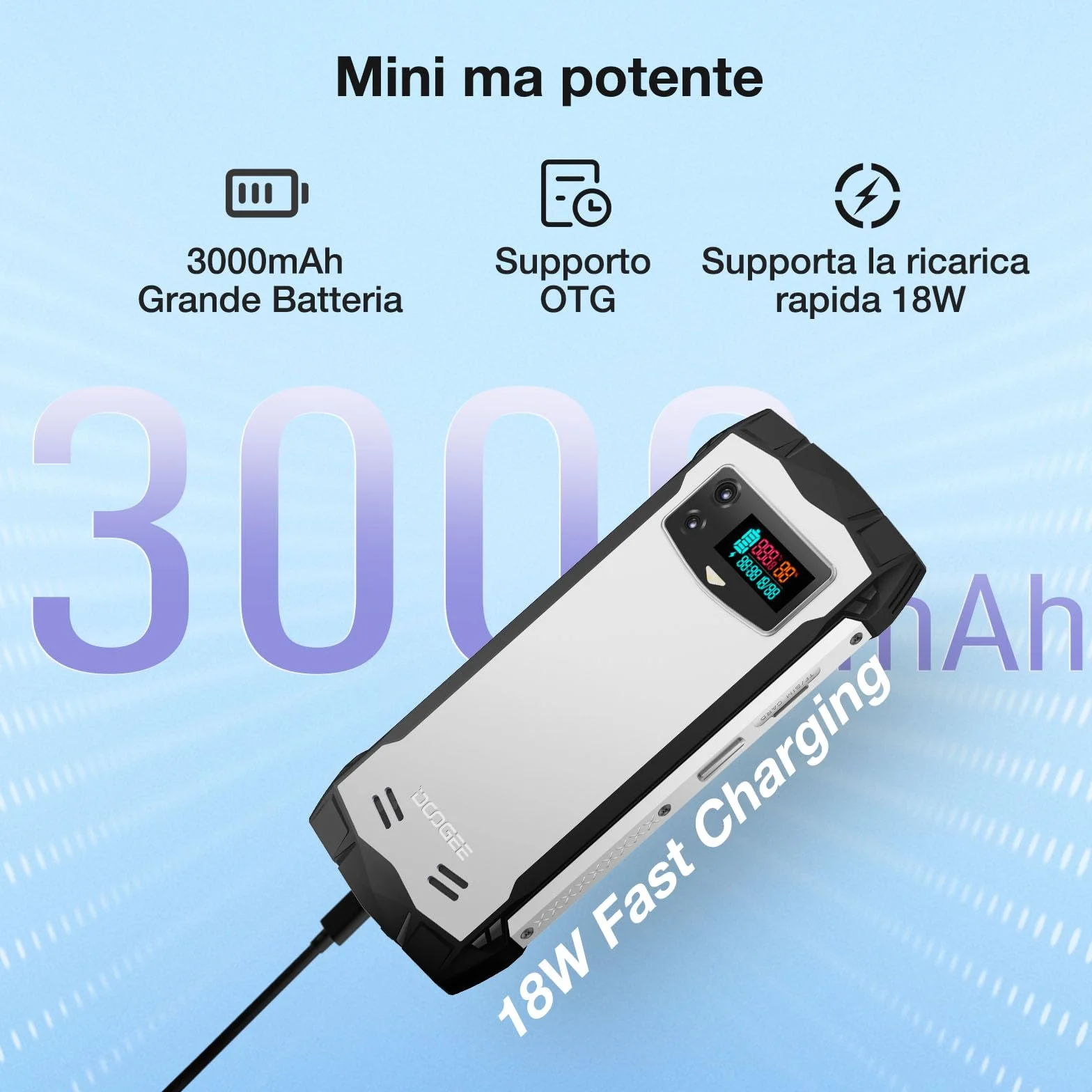 S Mini telefon komórkowy Android 13 Helio G99 15 GB + 256 GB 2TB 4,5" QHD+ aparat Dual IA 50 MP 3000 mAh NFC 4G Dual SIM Face ID srebrny