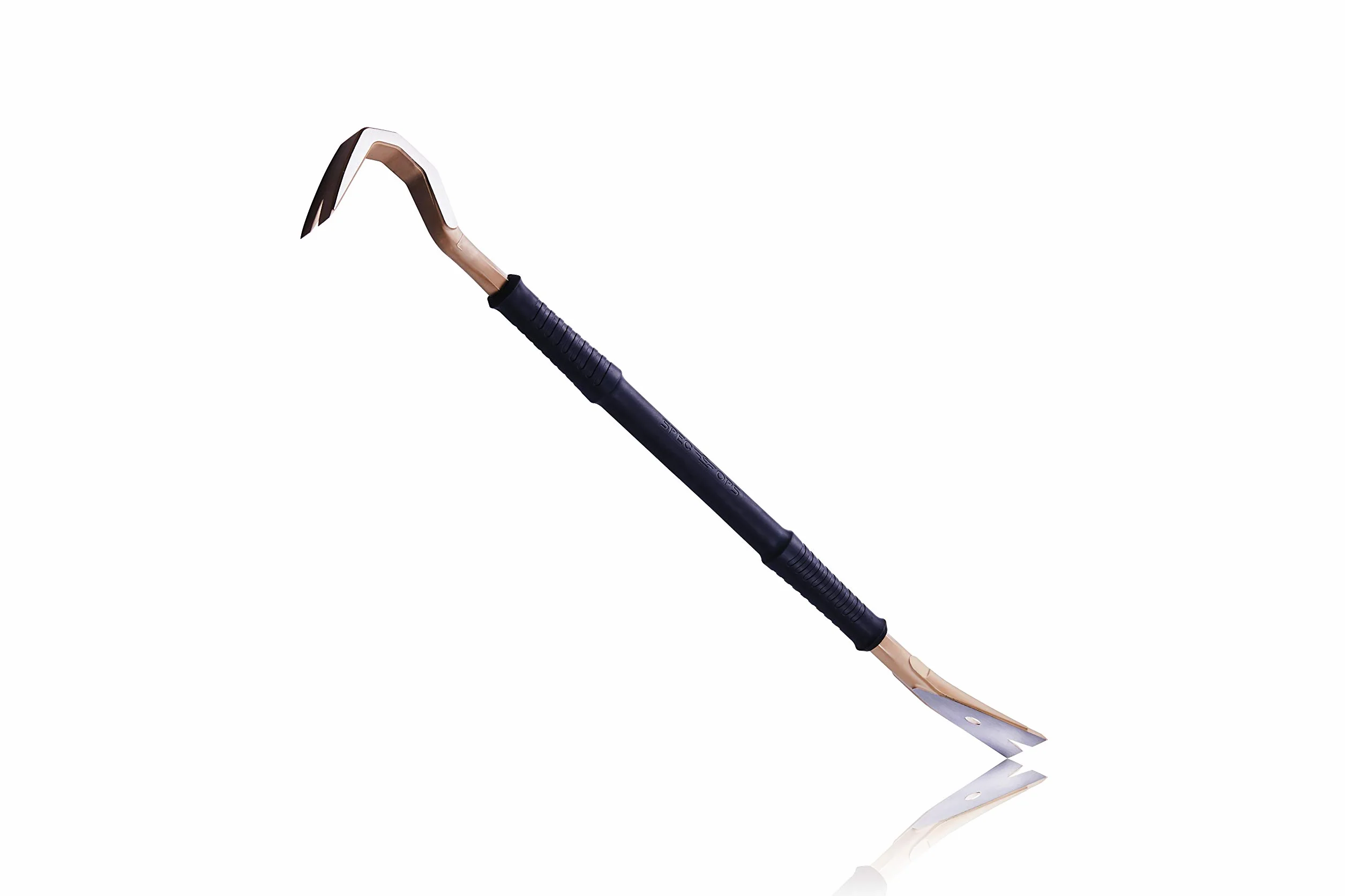 Spec Ops SPEC-D30PRY Tools 76 cm Łom, końcówki drążka do podważania z wyciągaczem do gwoździ w kształcie łezki, stal wysokowęglowa, 3% darowizny weteranom, czarny/brązowy
