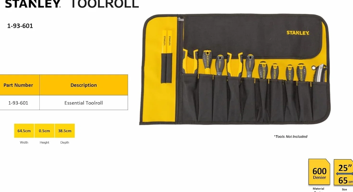 Stanley, Zwijana kieszeń na narzędzia, etui narzędziowe z 12 kieszeniami, 1-93-601