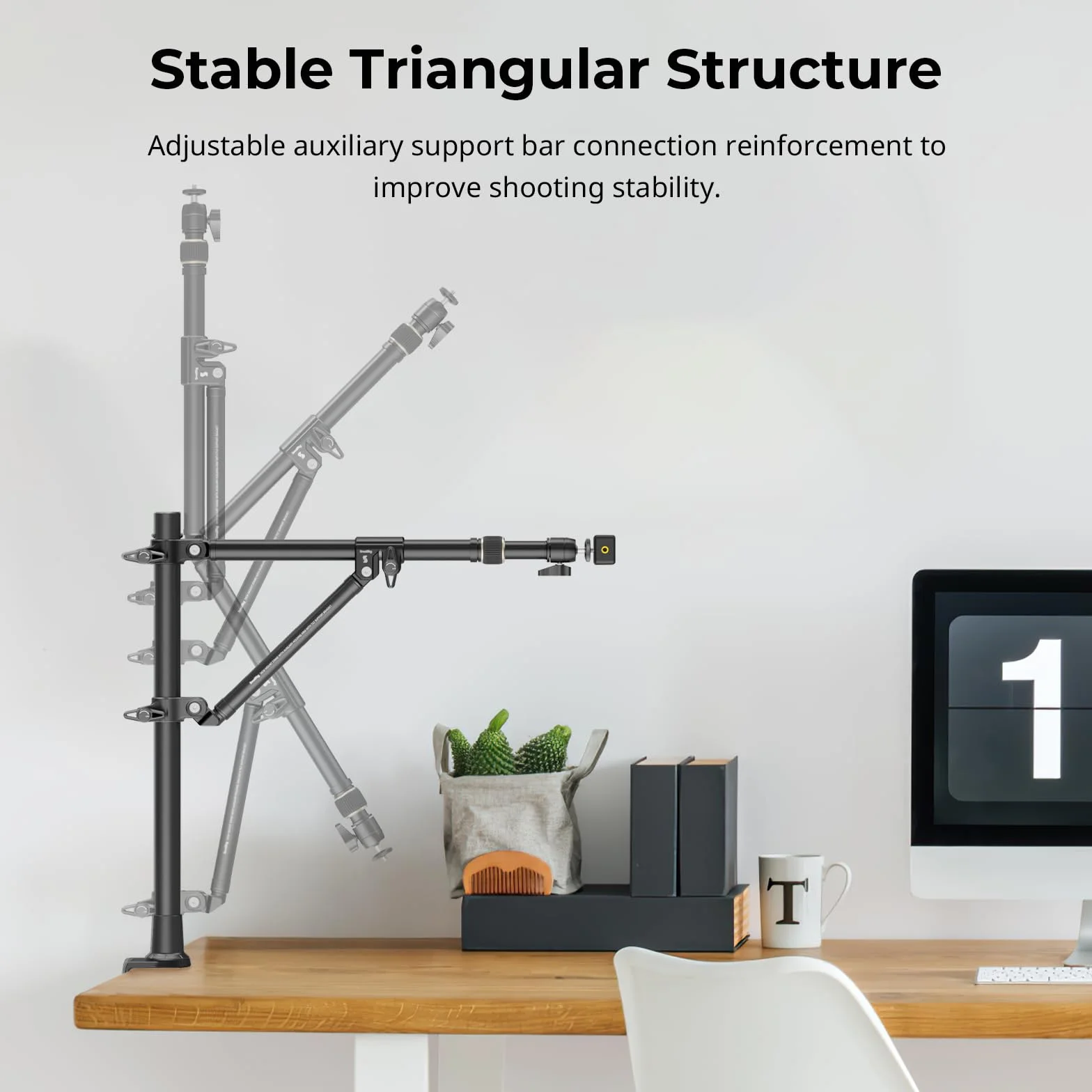 SMALLRIG Triangle Camera Desk Mount 3kg Uchwyt Kamery z Głowicą Kulową 4304