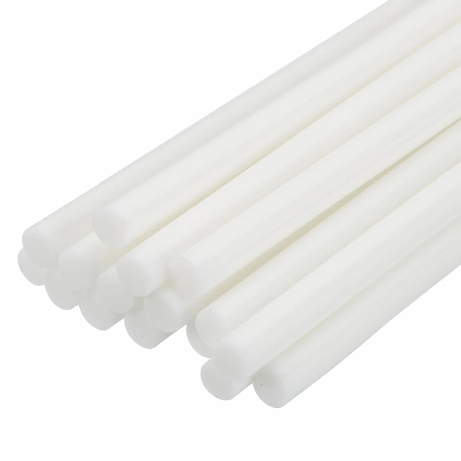 QUARKZMAN 16 sztuk mini pałeczek do klejenia na gorąco 7 mm średnicy x 200 mm długości EVA Hot Glue Sticks patyczki samoprzylepne do klejenia na gorąco, białe, do projektów DIY, rzemiosła