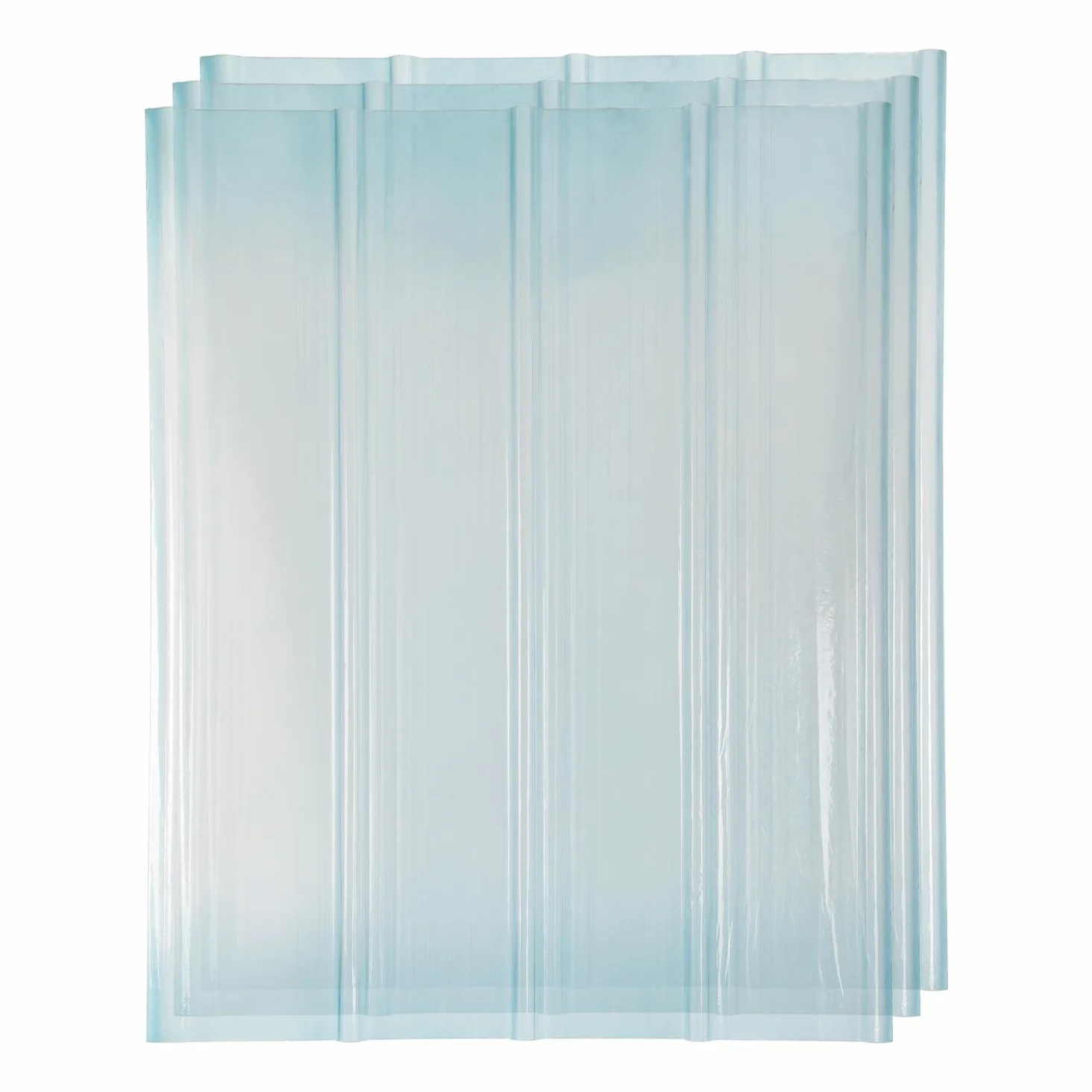 Blacha trapezowa, płyty faliste, przezroczyste, 90 x 120 cm, płyty FRP, 2 mm, płyty z blachy falistej na dach, płyty profilowe, trapezowe (3 sztuki)