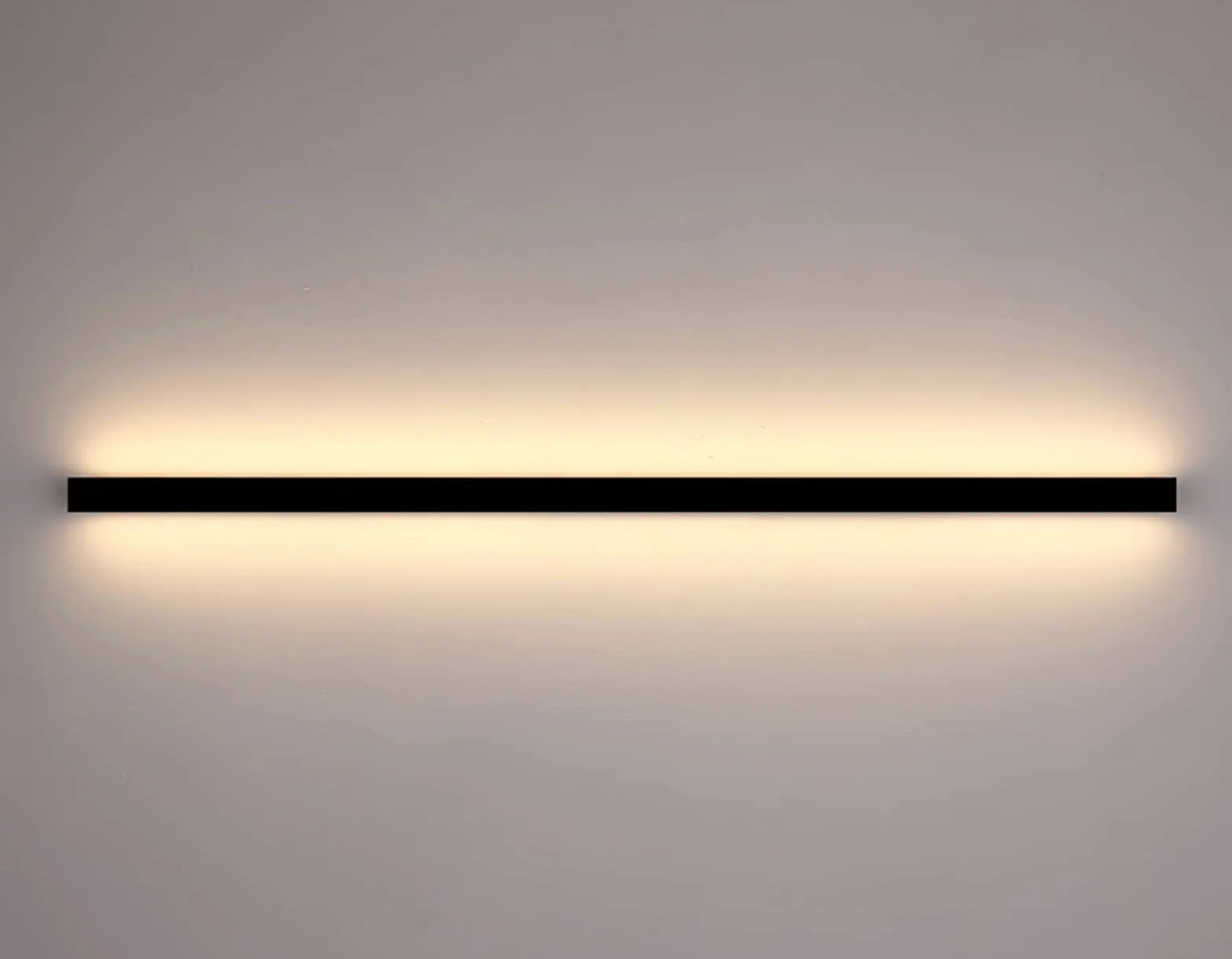 Ciepłe światło długa taśma lampa ścienna LED, nowoczesna minimalistyczna lampa ścienna, różne rozmiary nordyckiego akrylu, odpowiednia do sypialni salonu korytarza ganku (80 cm)